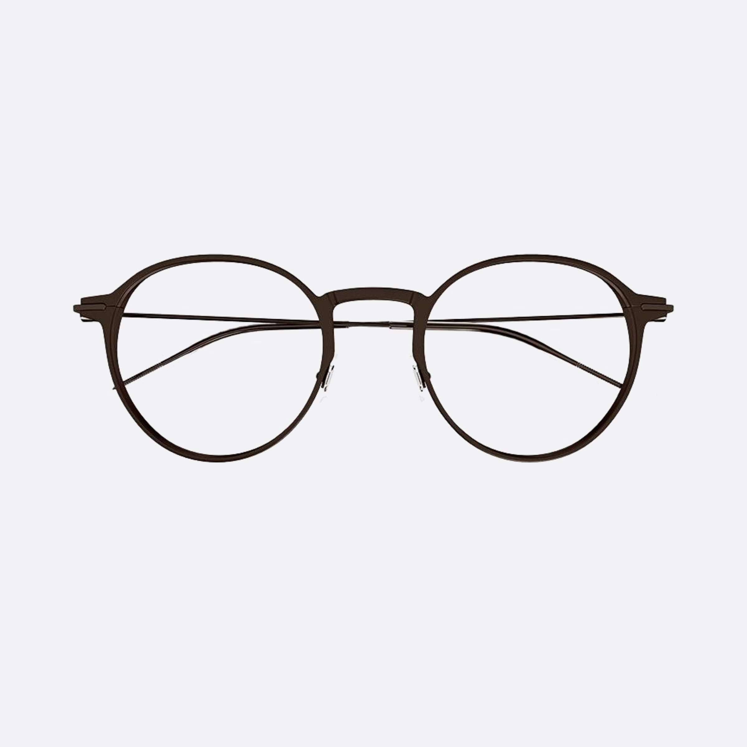 Montblanc 49mm Brown Pantos Man Eyeglasses - Main View
