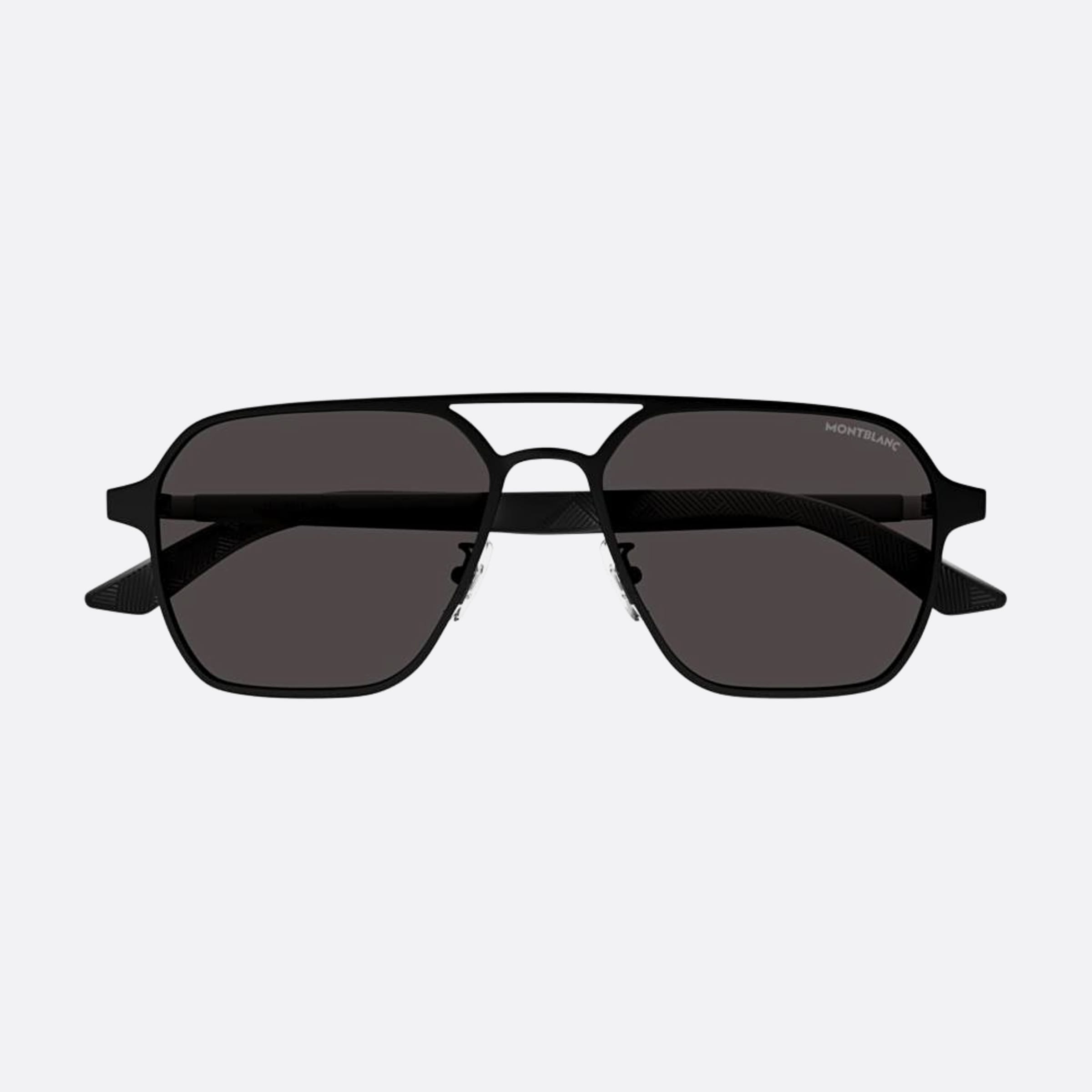 Montblanc 56mm Black Pilot Man Sunglasses - Main View