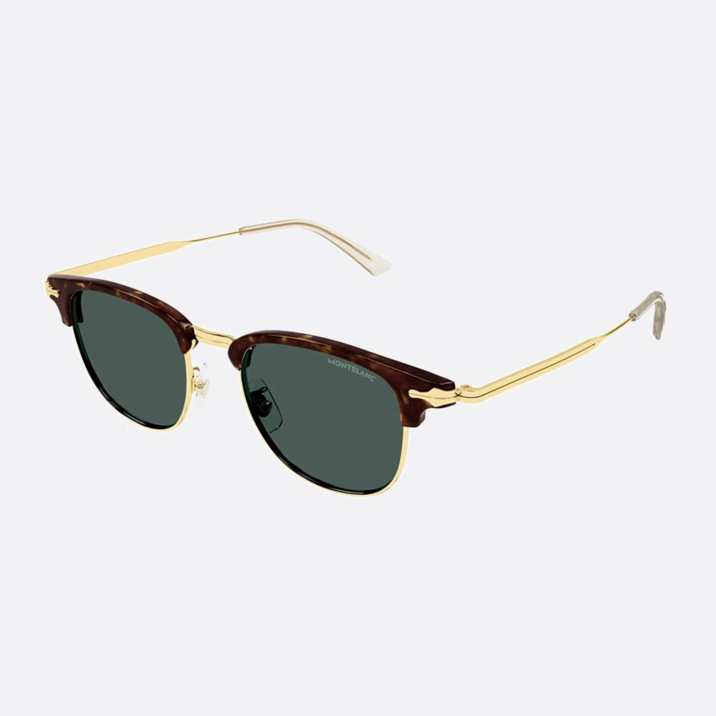 Montblanc 49mm Gga Gold Pantos Man Sunglasses - Side View
