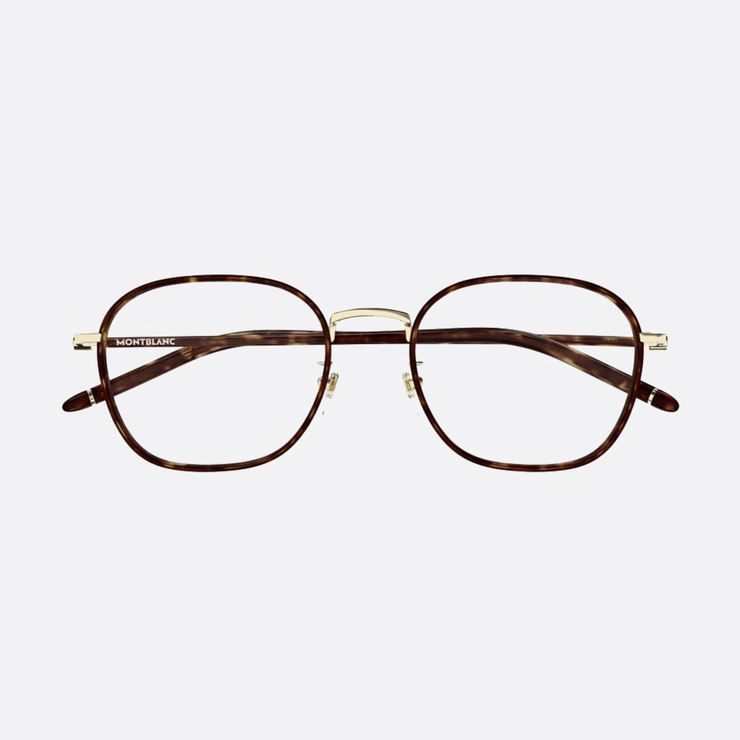 Montblanc 52mm Mb0368oa Havana Geometric Men Eyeglasses - Main View