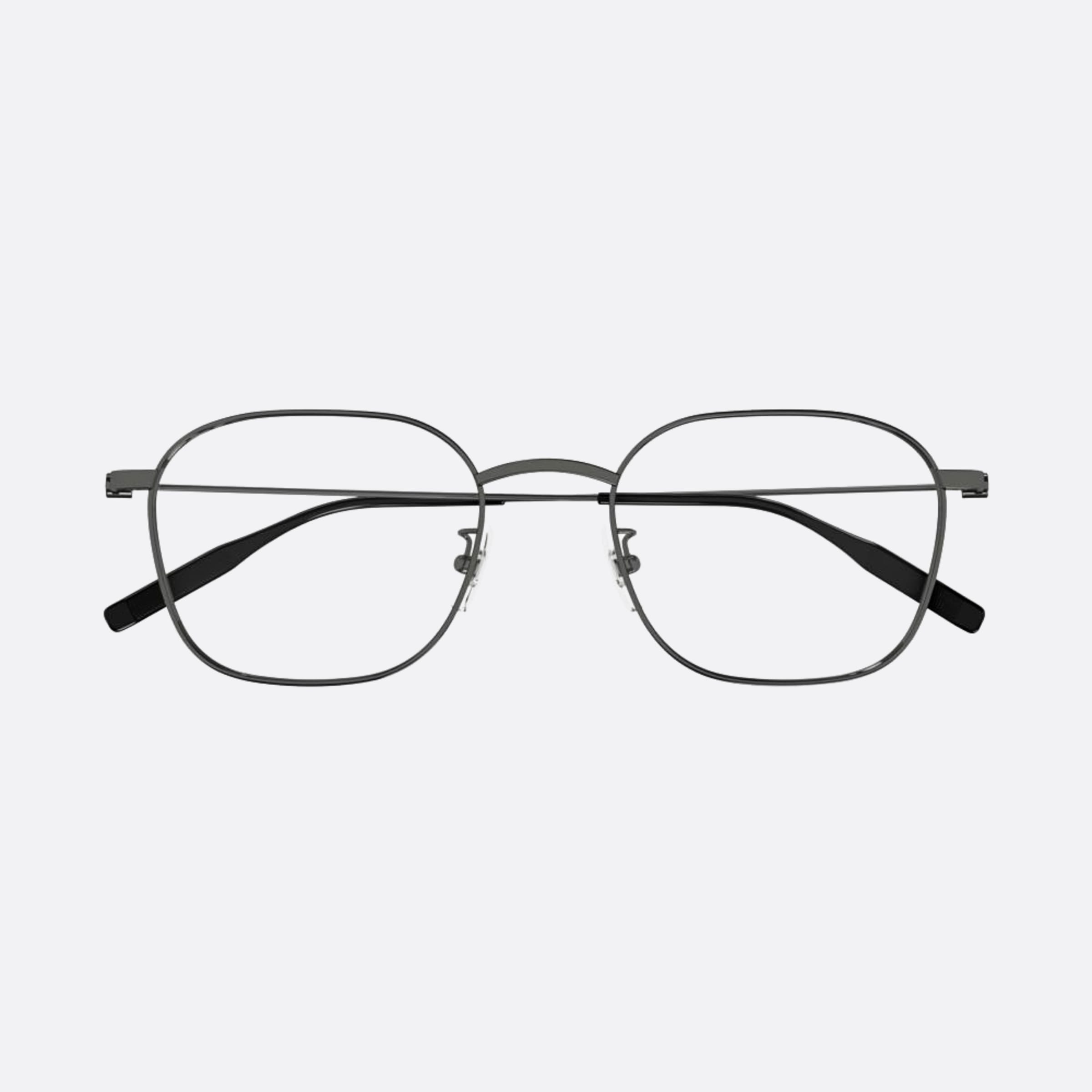 Montblanc 52mm Mb0371oa Black Geometric Men Eyeglasses - Main View