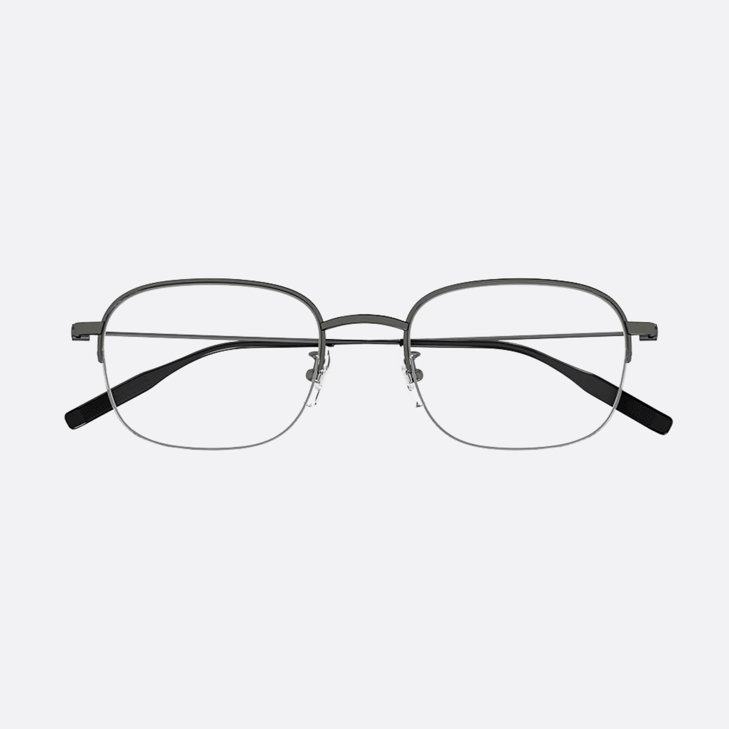 Montblanc 51mm Mb0372oa Ruthenium Geometric Men Eyeglasses - Main View