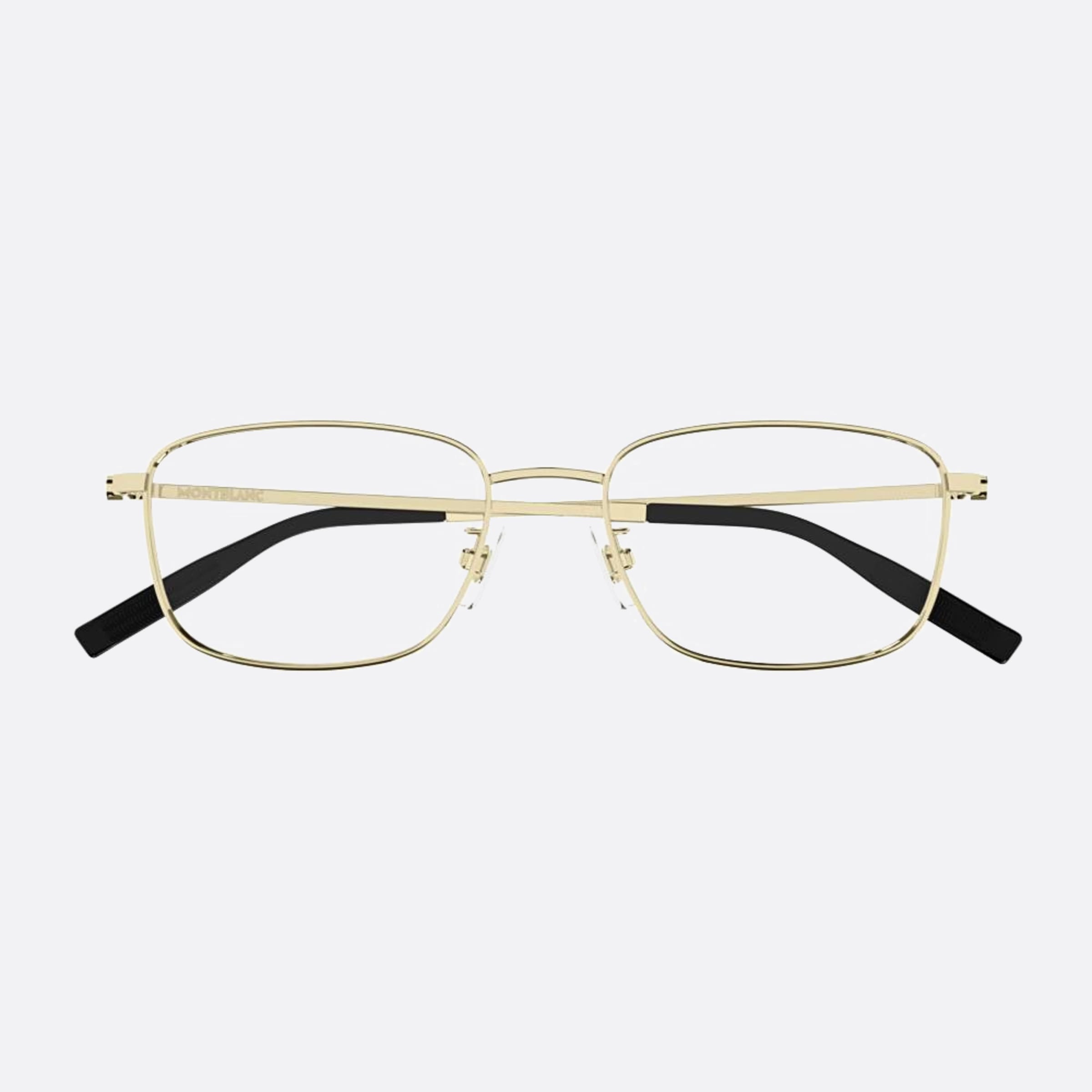 Montblanc 54mm Mb0373oa Gold Squared Men Eyeglasses - Main View