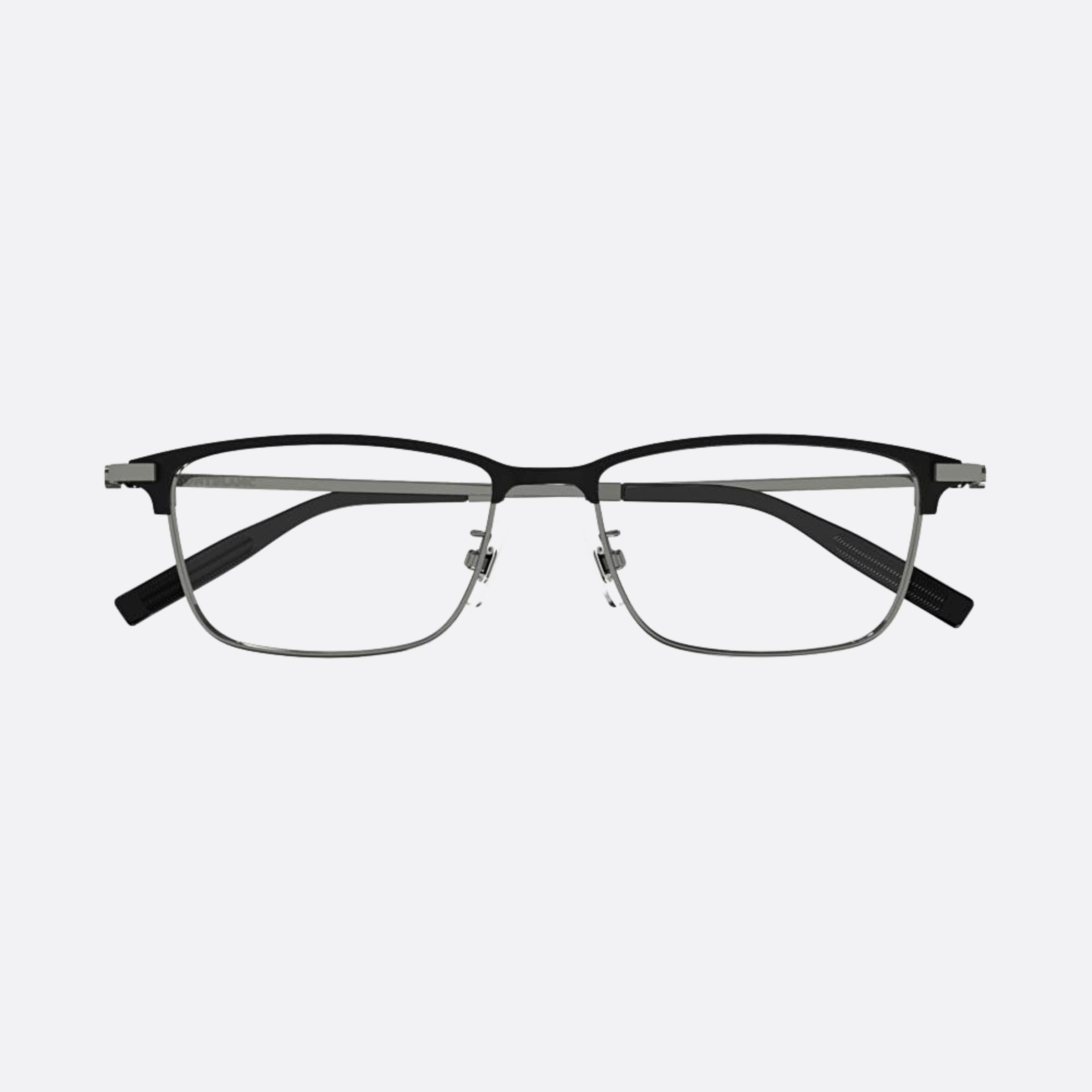 Montblanc 54mm Mb0374oa Ruthenium Rectangle Men Eyeglasses - Main View