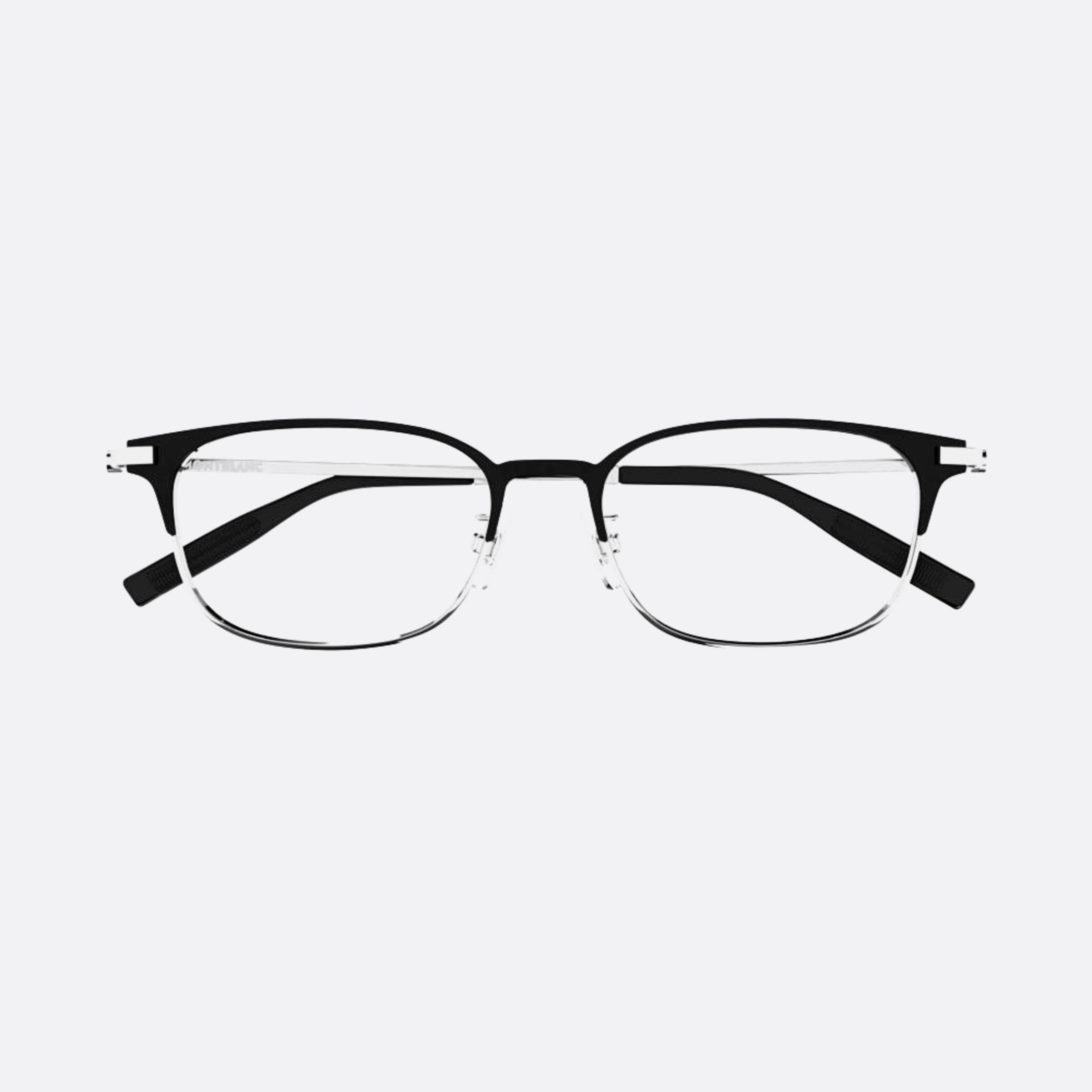 Montblanc 54mm Mb0377oj Silver Squared Men Eyeglasses - Main View