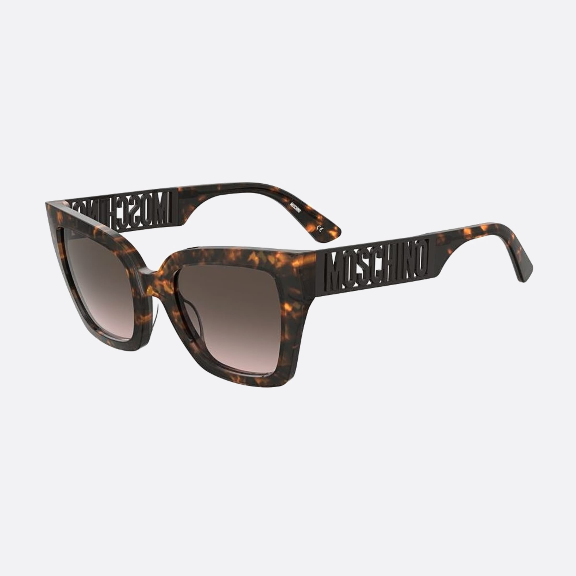 Moschino 53mm Mos161 Havana Squared Women Sunglasses - Side View
