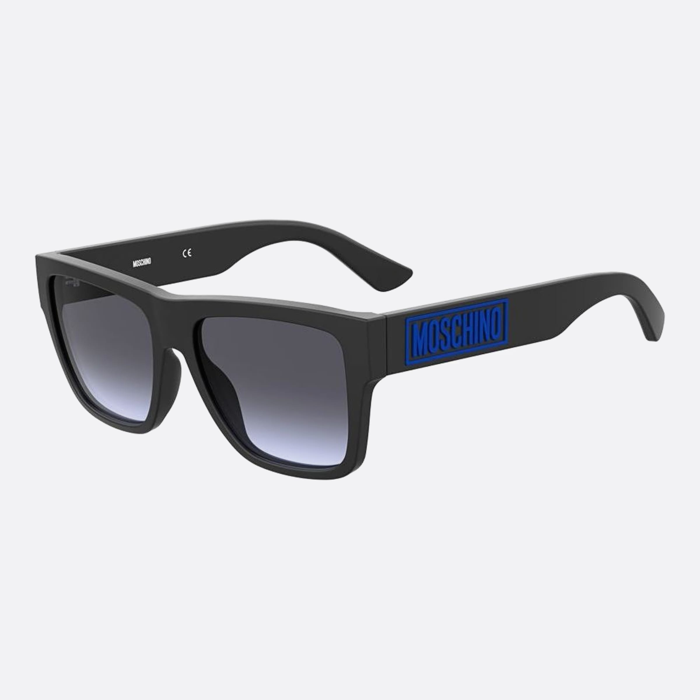 Moschino 57mm Mos167 Black Rectangle Men Sunglasses - Side View