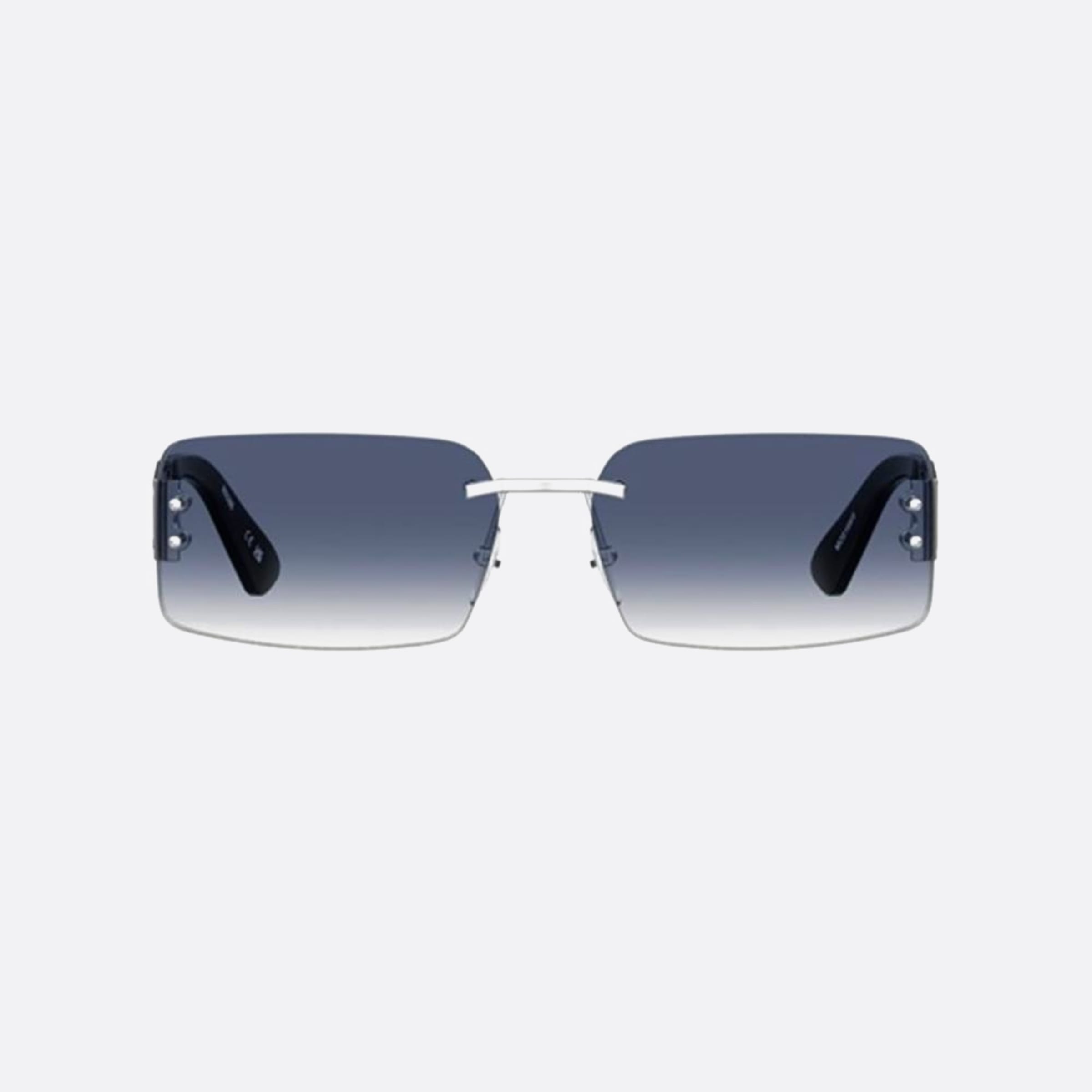 Moschino 61mm Mos169 Ecj Silver Rectangle Women Sunglasses - Main View