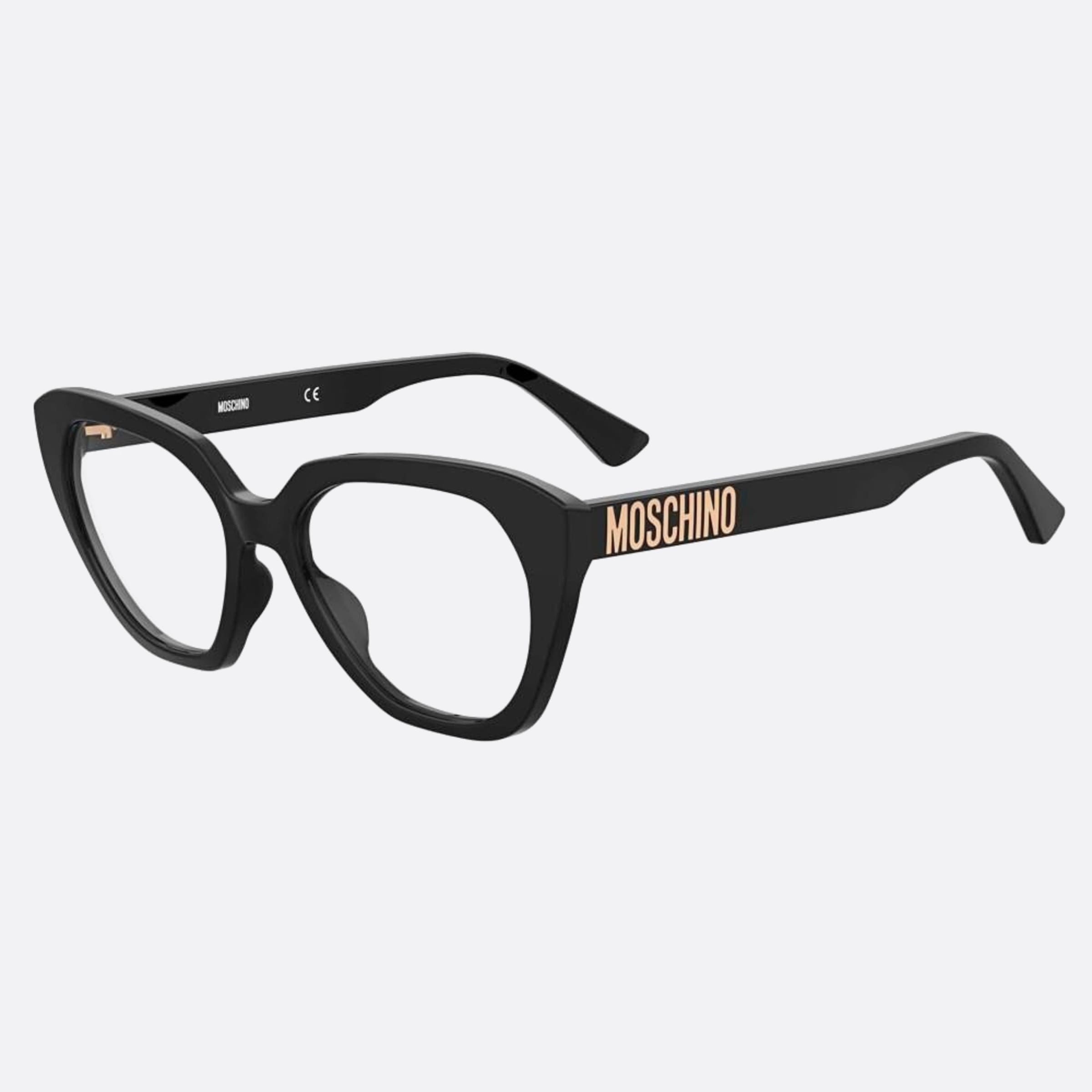 Moschino 51mm Mos628 Black Butterfly Women Eyeglasses - Side View