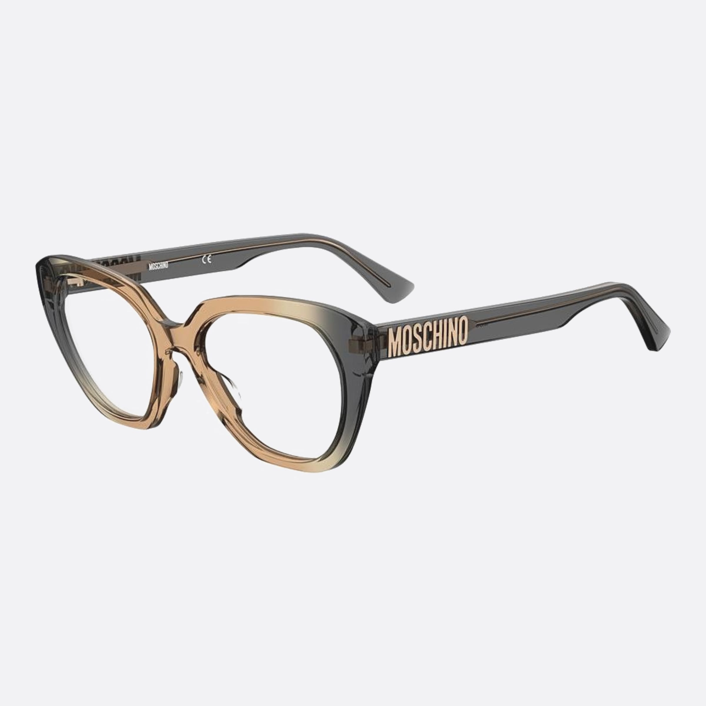 Moschino 51mm Mos628 Mqe Brown Butterfly Women Eyeglasses - Side View