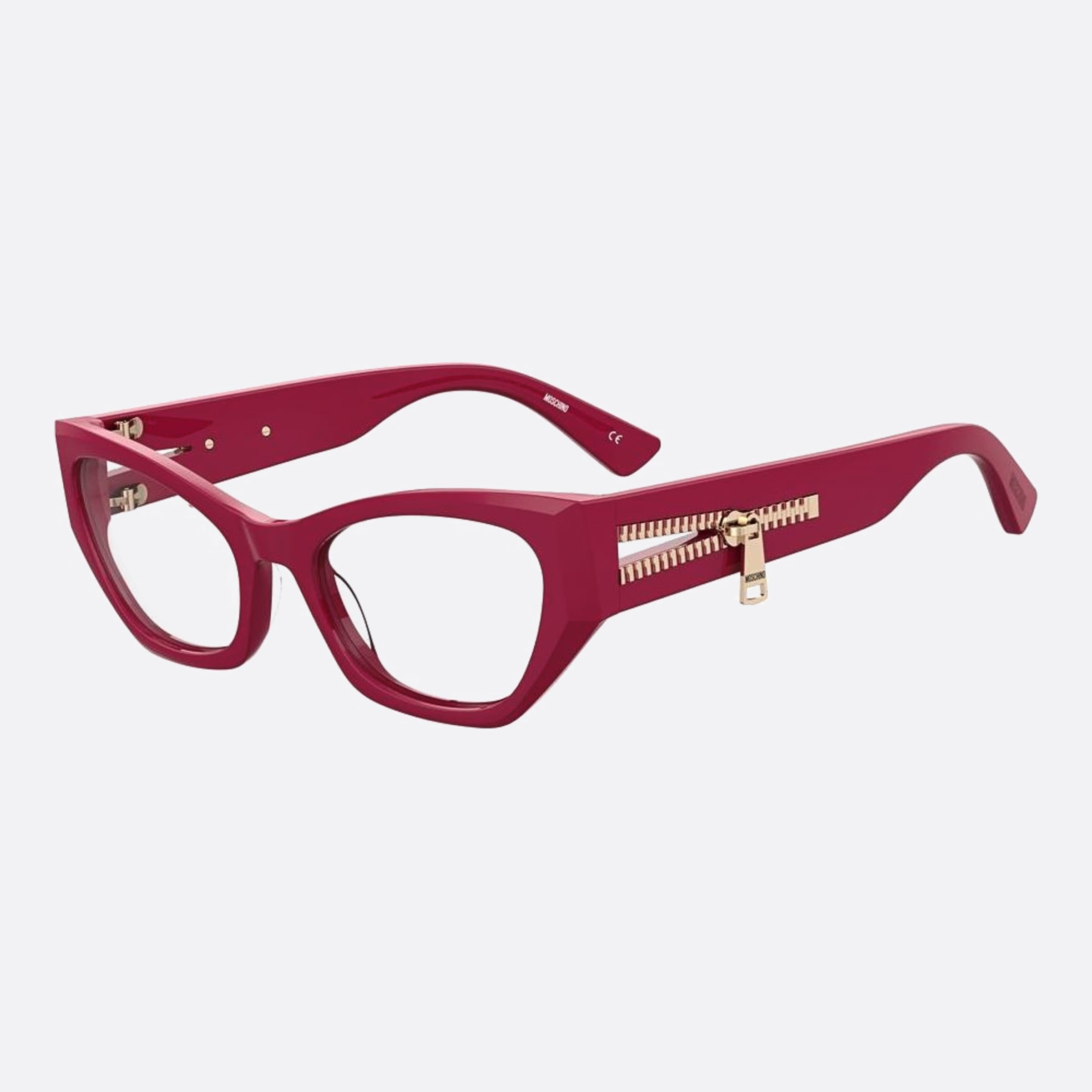 Moschino 53mm Mos632 C9a Red Cat Eye Women Eyeglasses - Side View