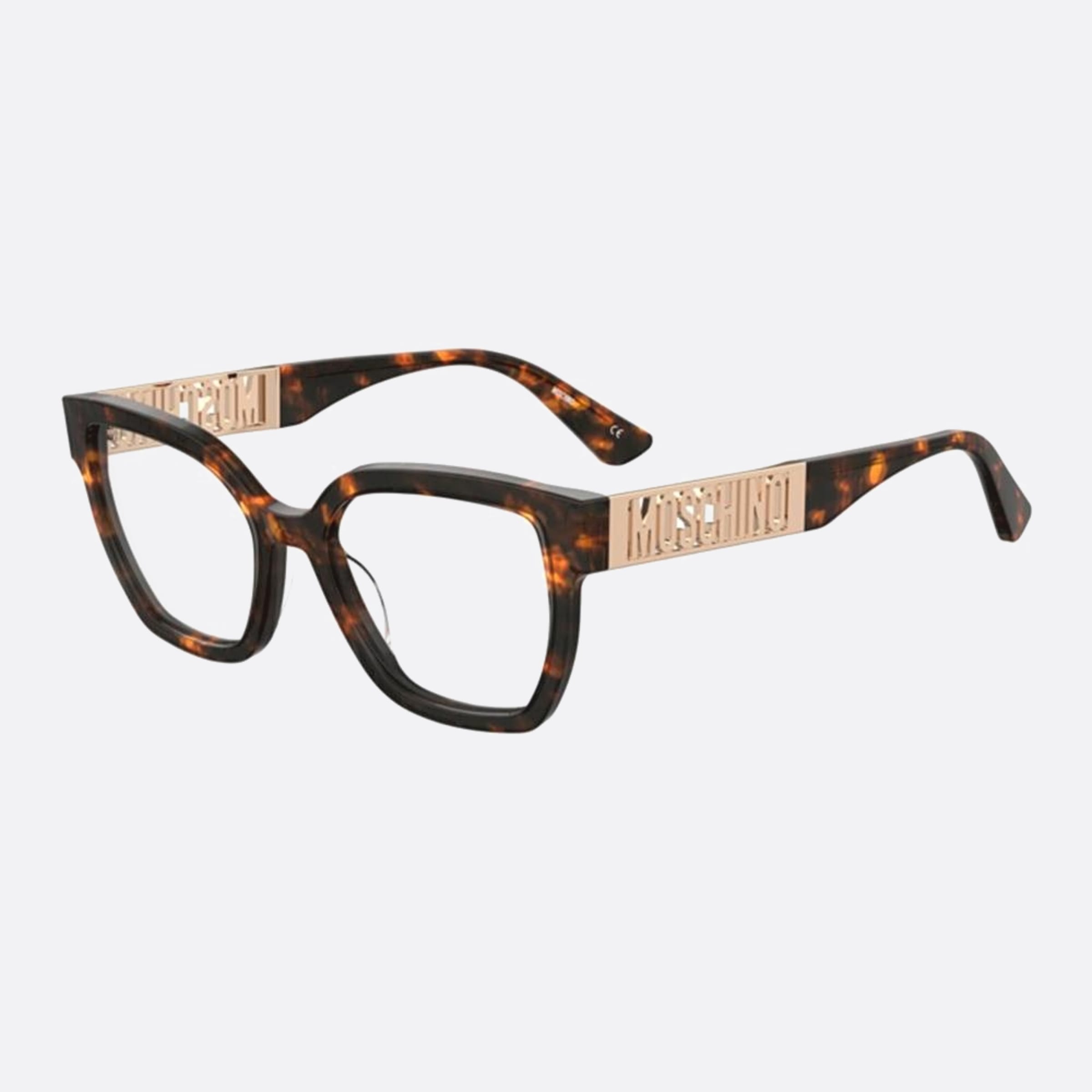 Moschino 52mm Mos633 Havana Rectangle Women Eyeglasses - Main View