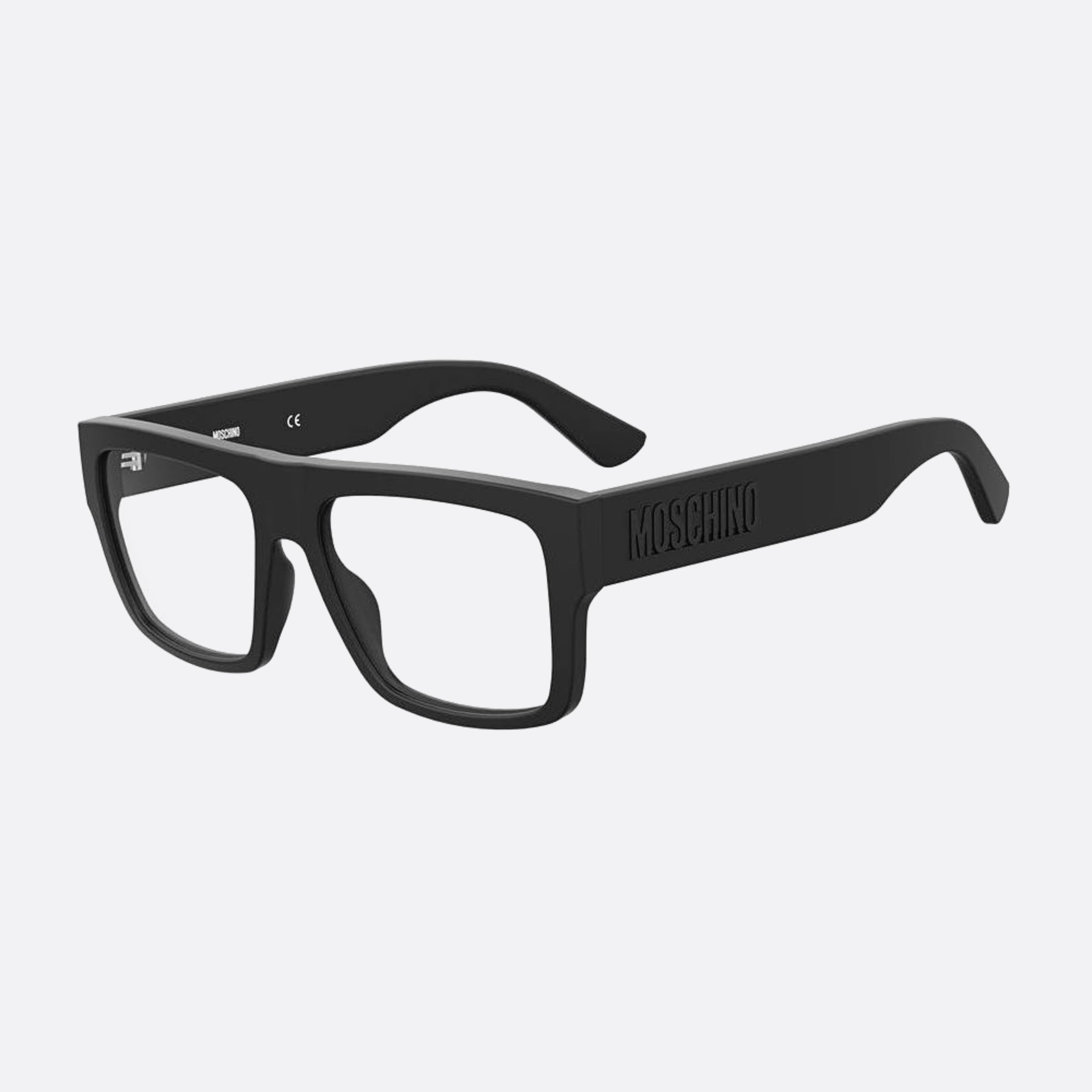Moschino 55mm Mos637 Black Visor Men Eyeglasses - Side View