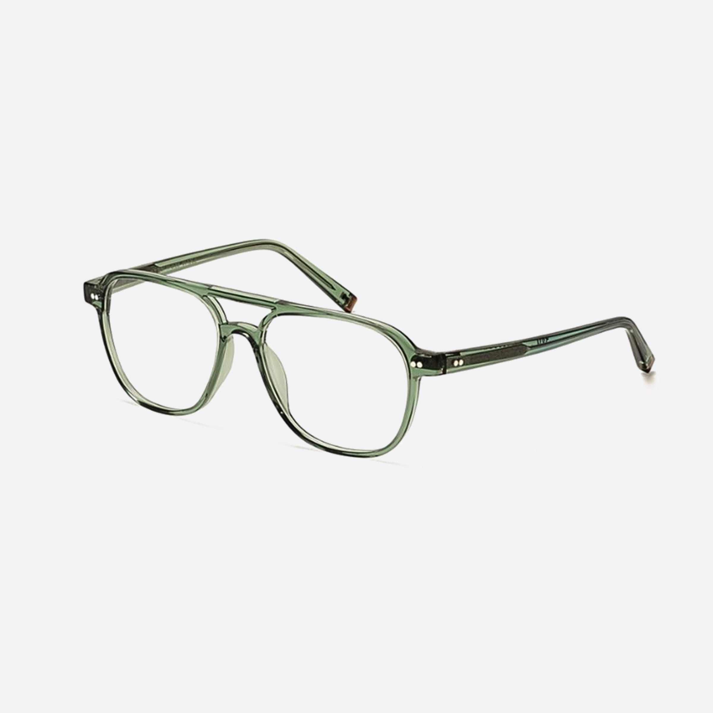 Moscot 55mm Bjorn Green Visor Men Eyeglasses - Side View