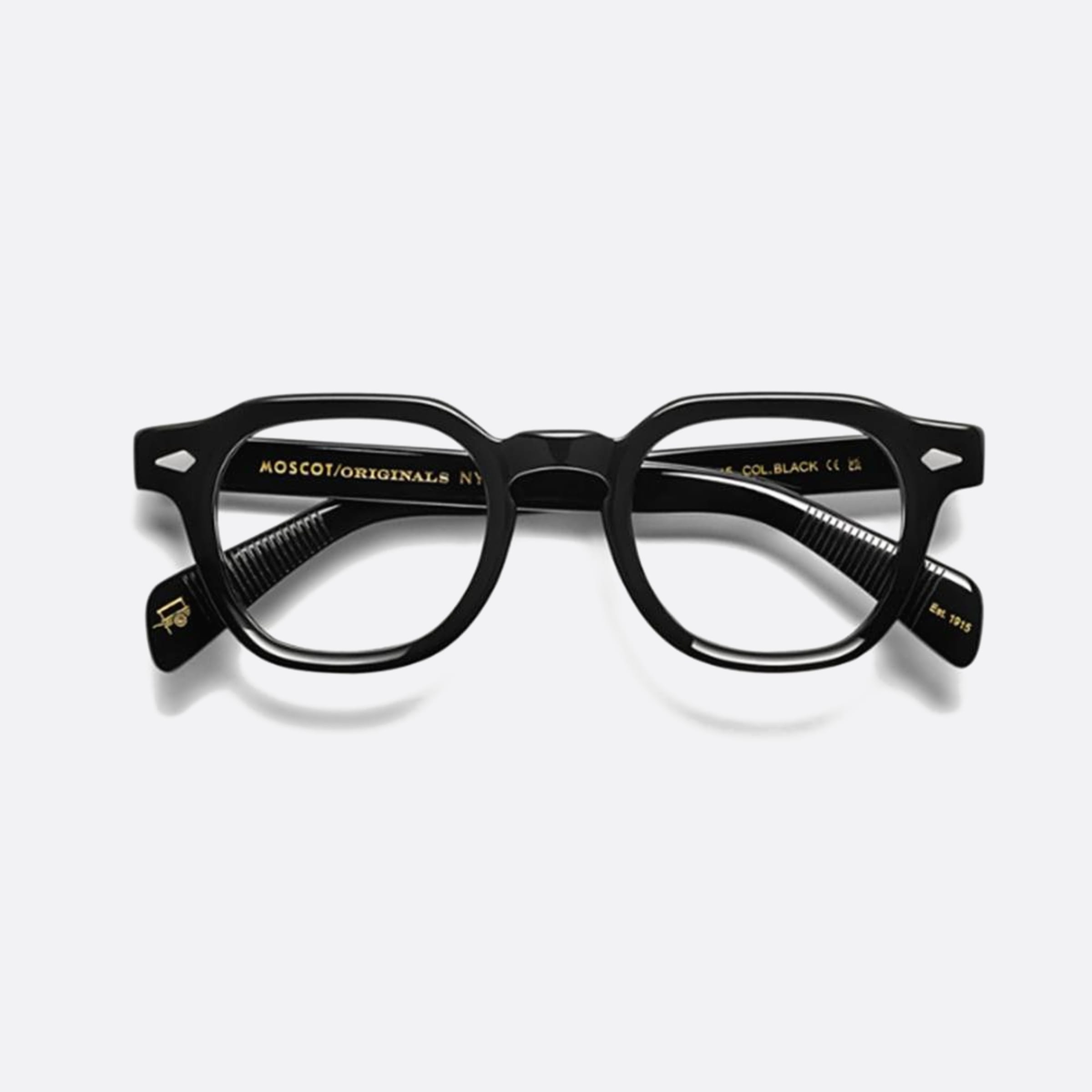 Moscot 46mm Dolt Optic Black Squared Unisex Eyeglasses - Main View