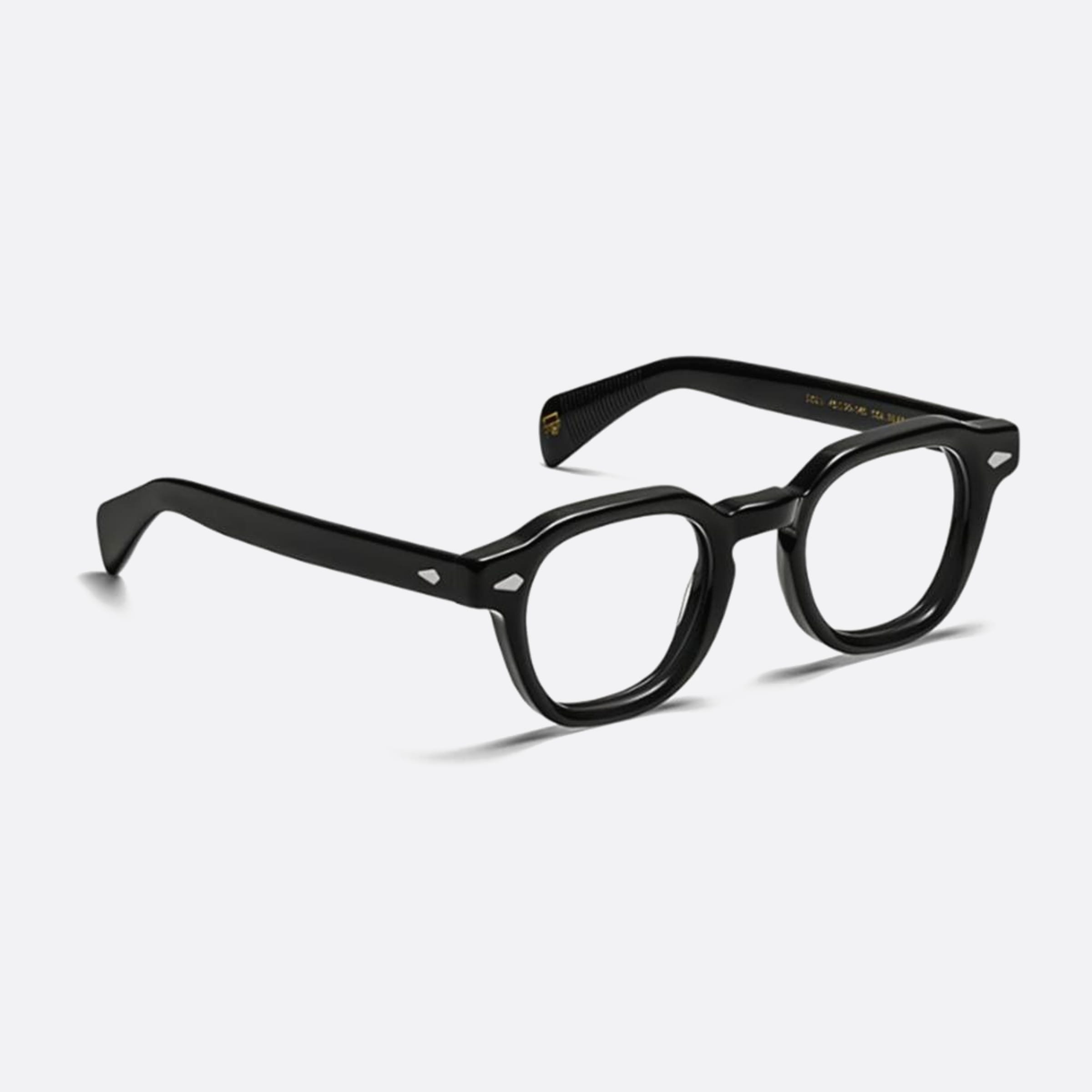 Moscot 46mm Dolt Optic Black Squared Unisex Eyeglasses - Side View