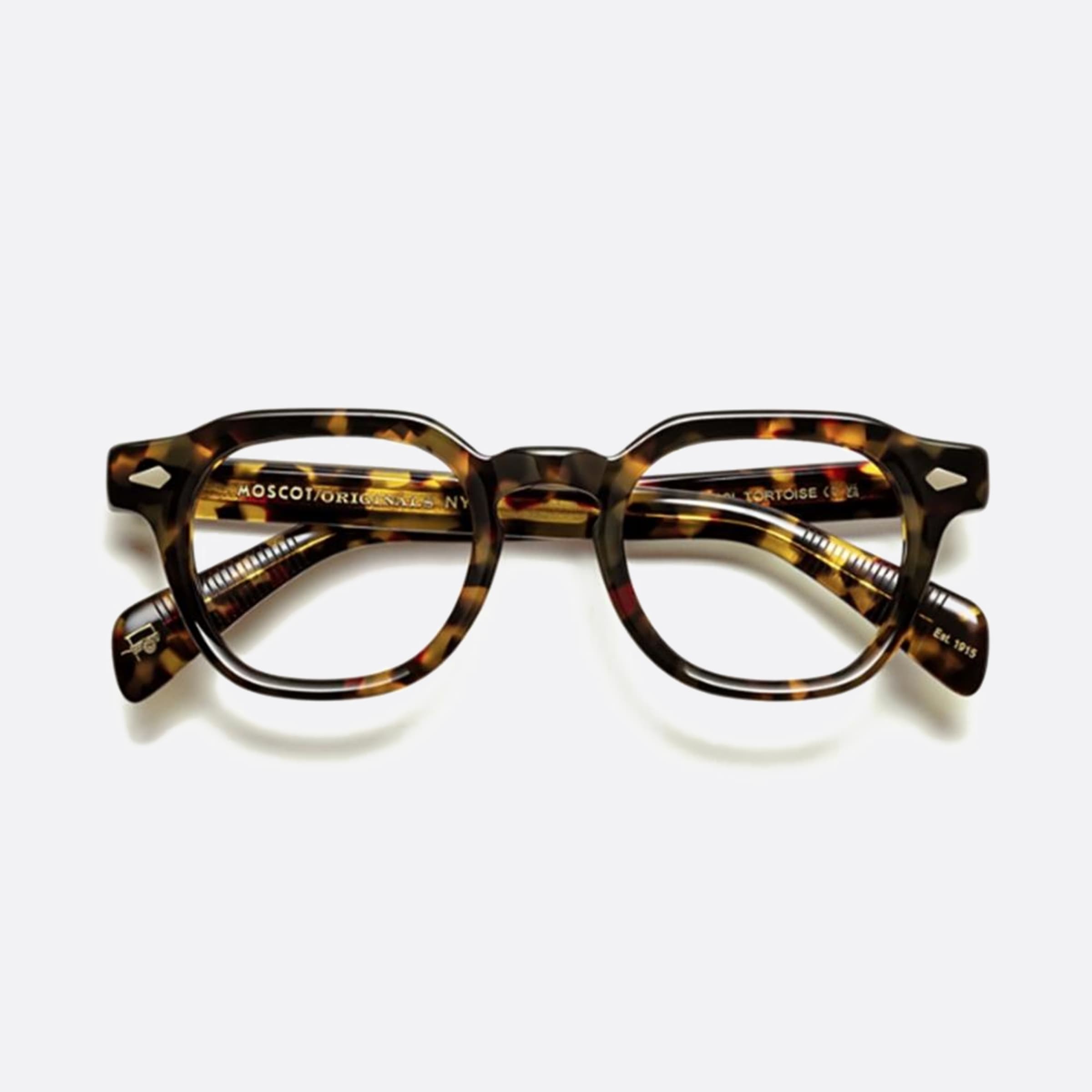 Moscot 46mm Dolt Optic Havana Squared Unisex Eyeglasses - Main View