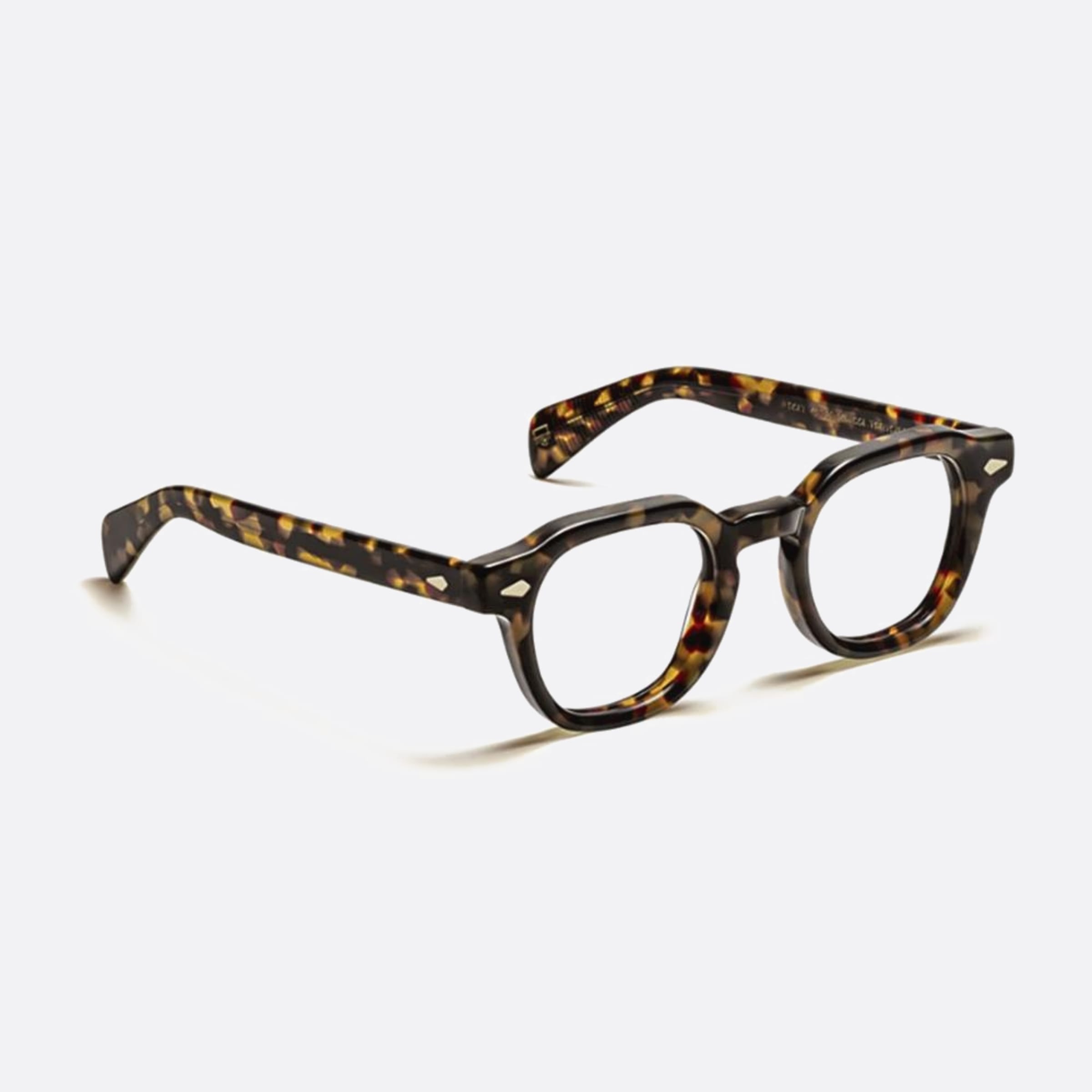 Moscot 46mm Dolt Optic Havana Squared Unisex Eyeglasses - Side View