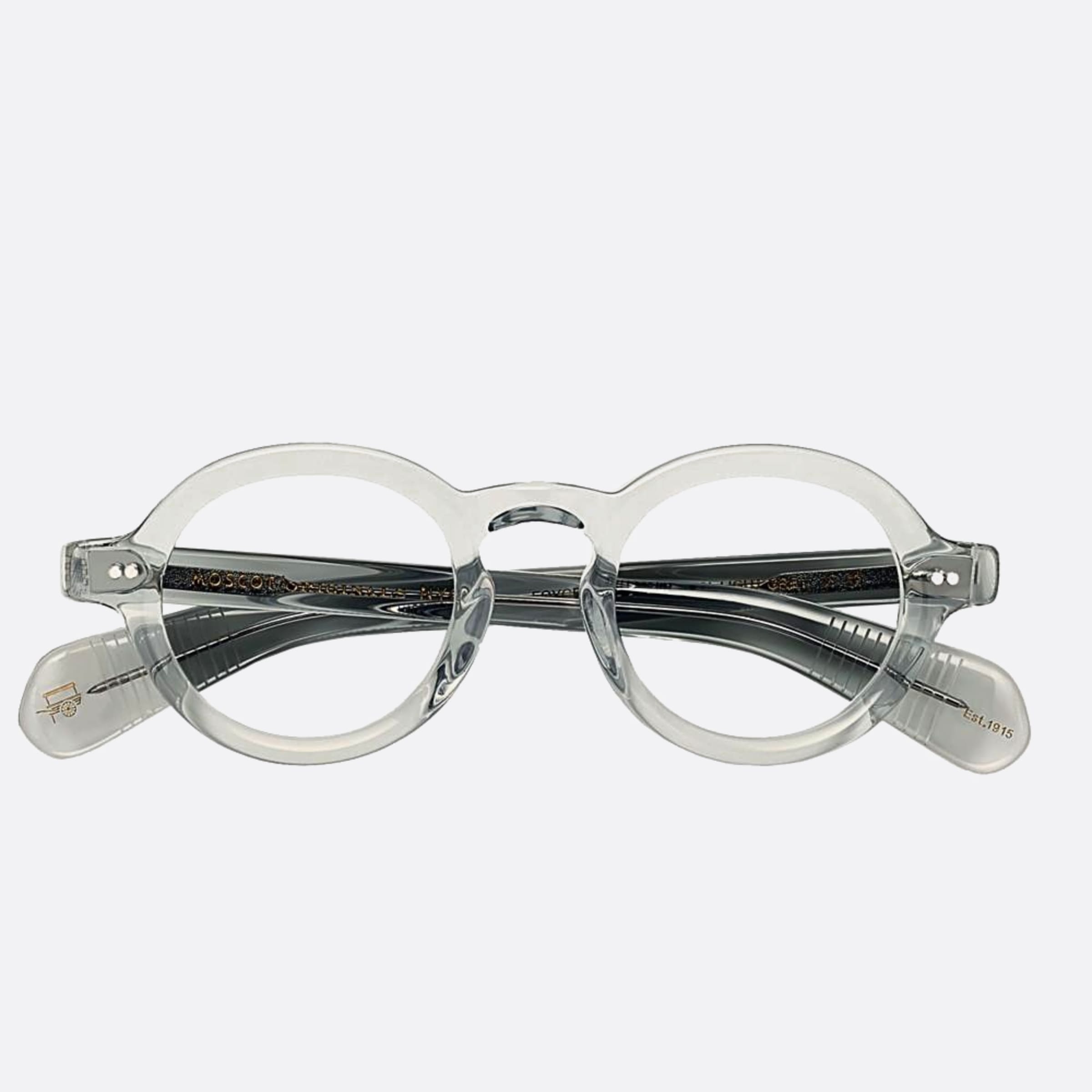 Moscot 43mm Foygel Grey Round Unisex Eyeglasses - Main View
