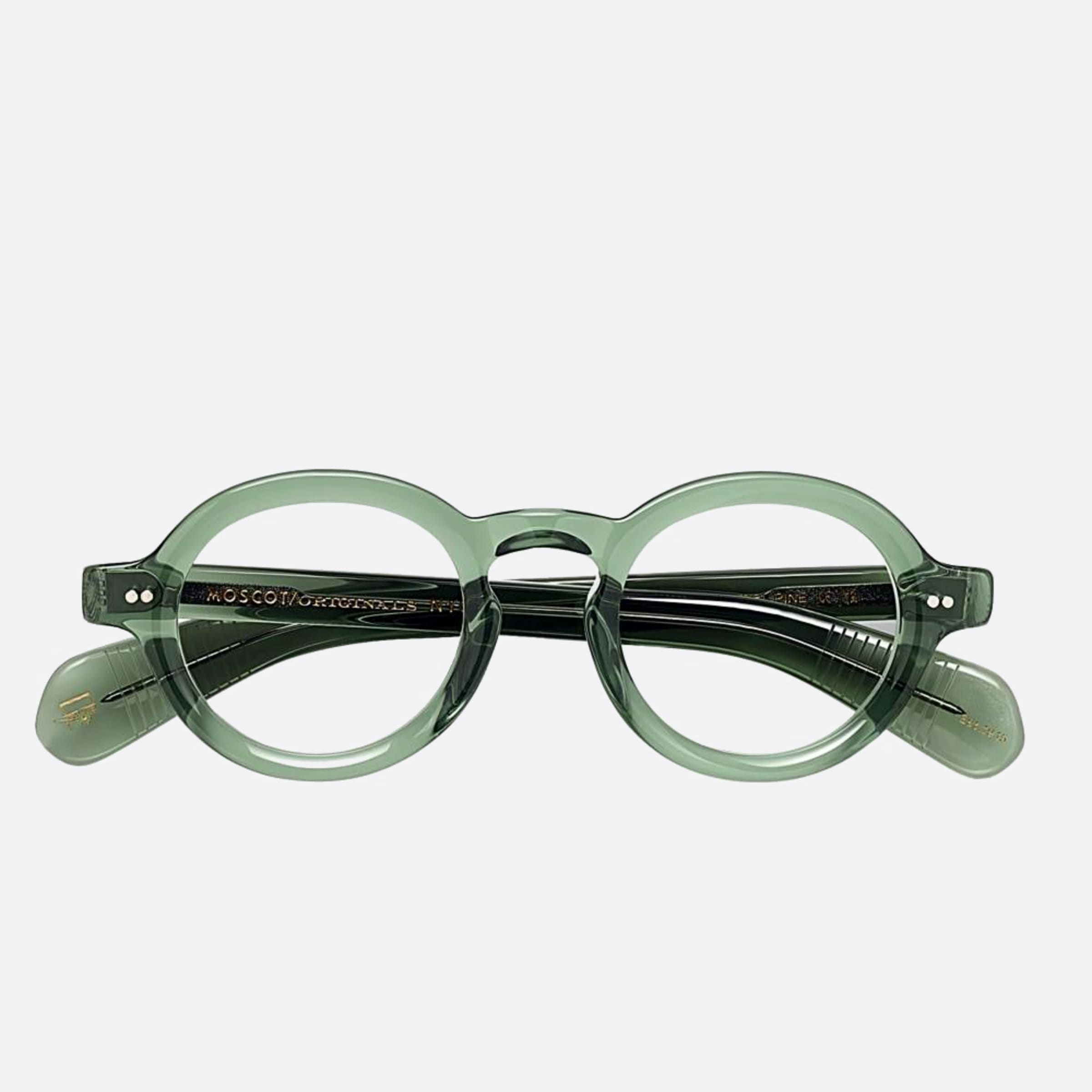Moscot 46mm Unisex Foygel Green Round Eyeglasses - Main View
