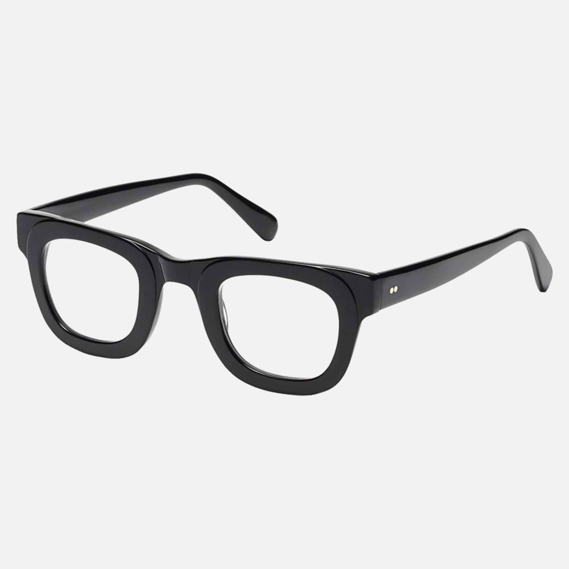 Moscot 44mm Fritz Black Geometric Unisex Eyeglasses - Side View
