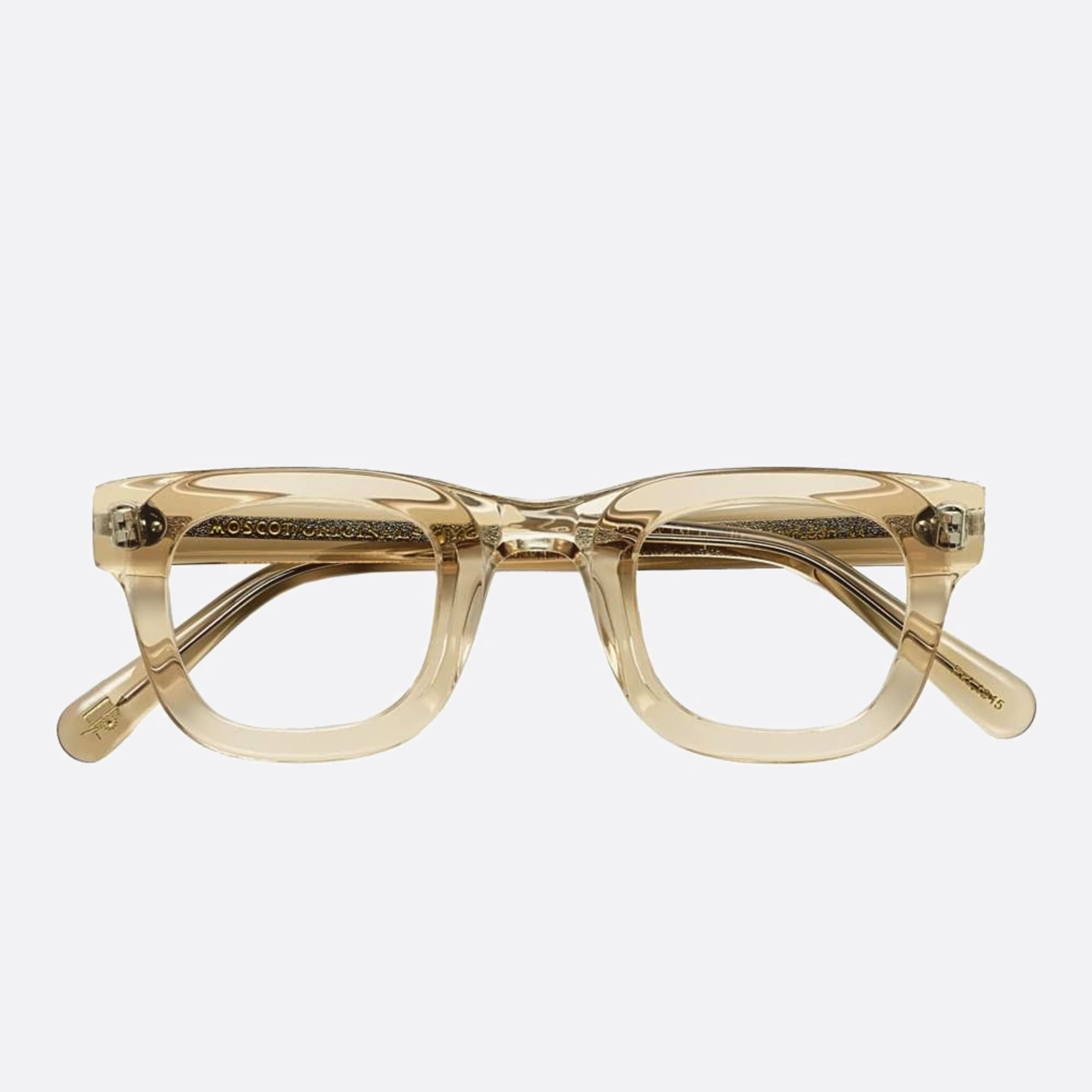 Moscot 44mm Fritz Cmfl Yellow Geometric Unisex Eyeglasses - Main View