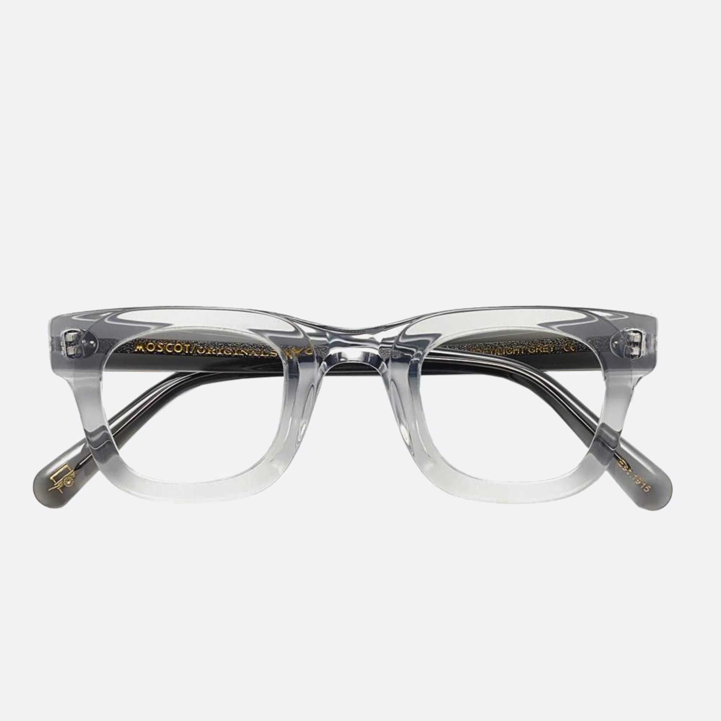 Moscot 44mm Fritz Ltgy Grey Geometric Unisex Eyeglasses - Main View
