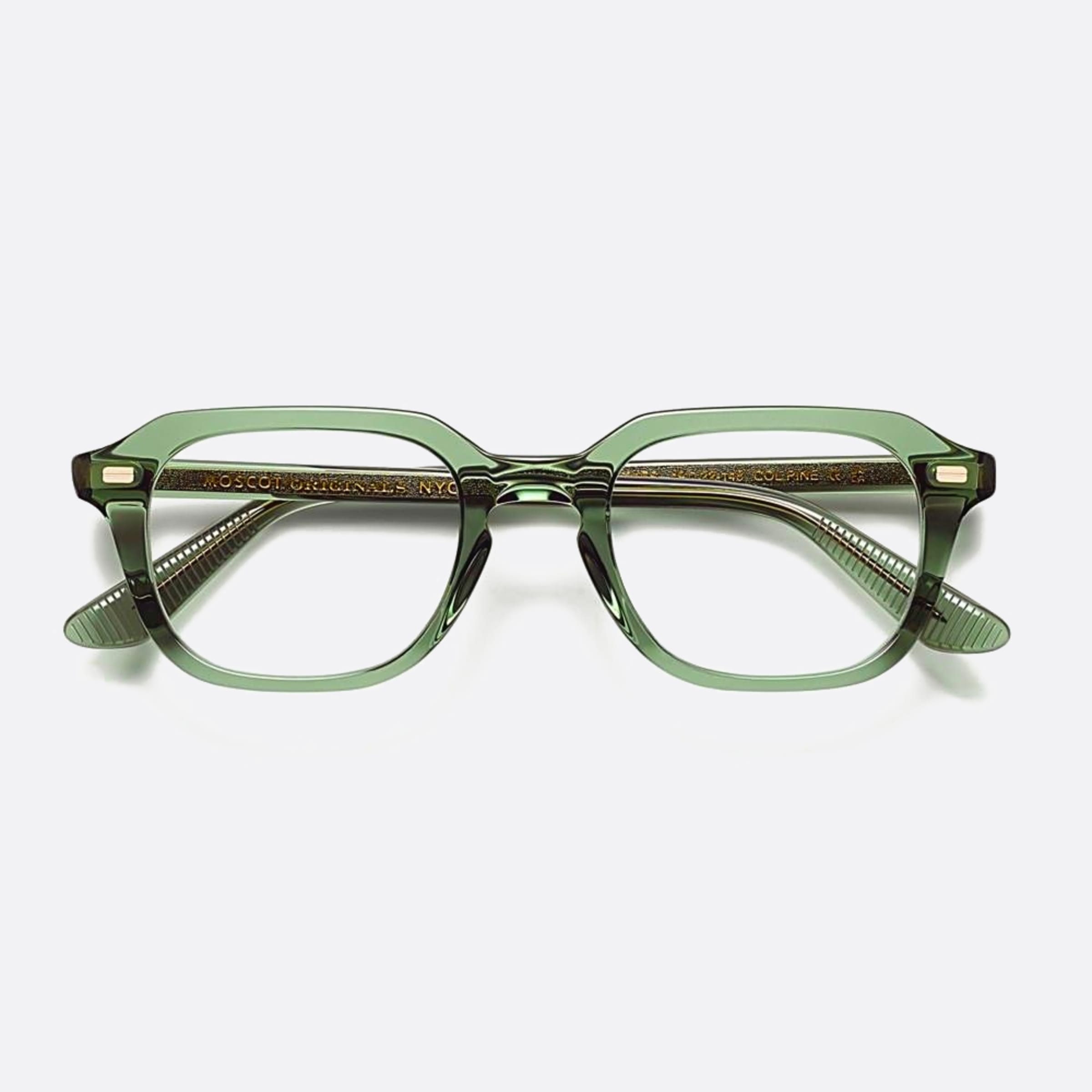 Moscot 52mm Gatkes Pine Green Geometric Men Eyeglasses - Main View