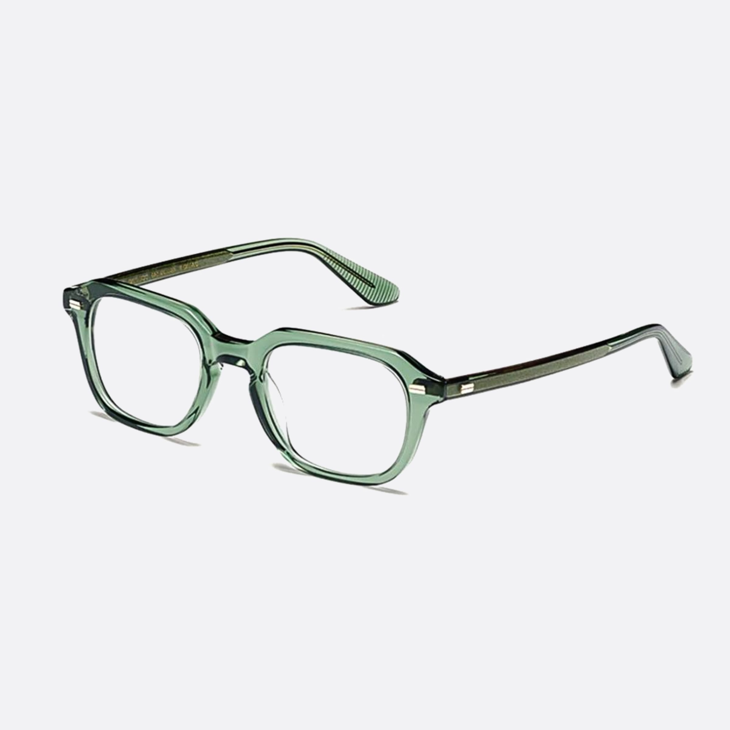 Moscot 52mm Gatkes Pine Green Geometric Men Eyeglasses - Side View