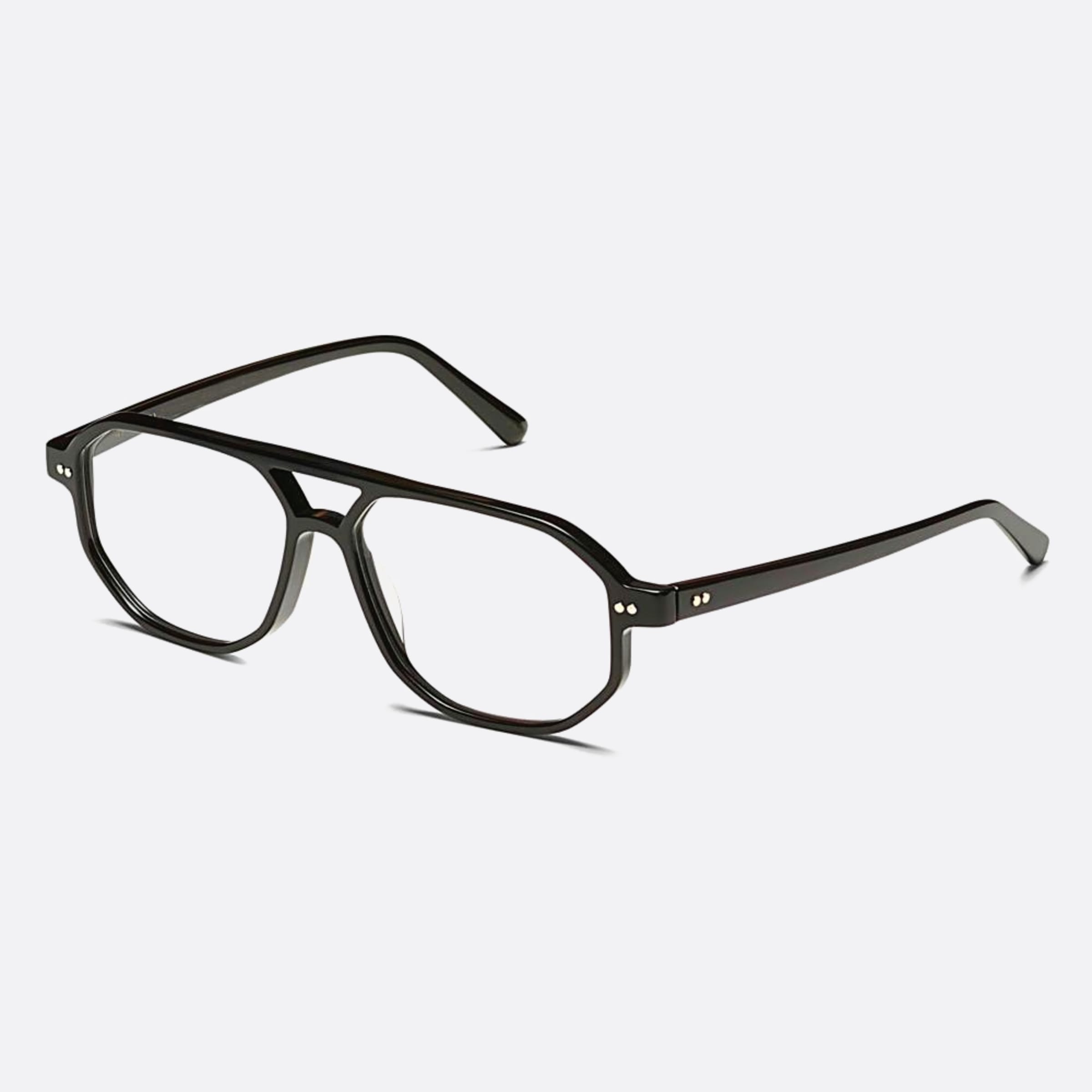 Moscot 55mm Gazeektal Blk Black Pilot Men Eyeglasses - Side View