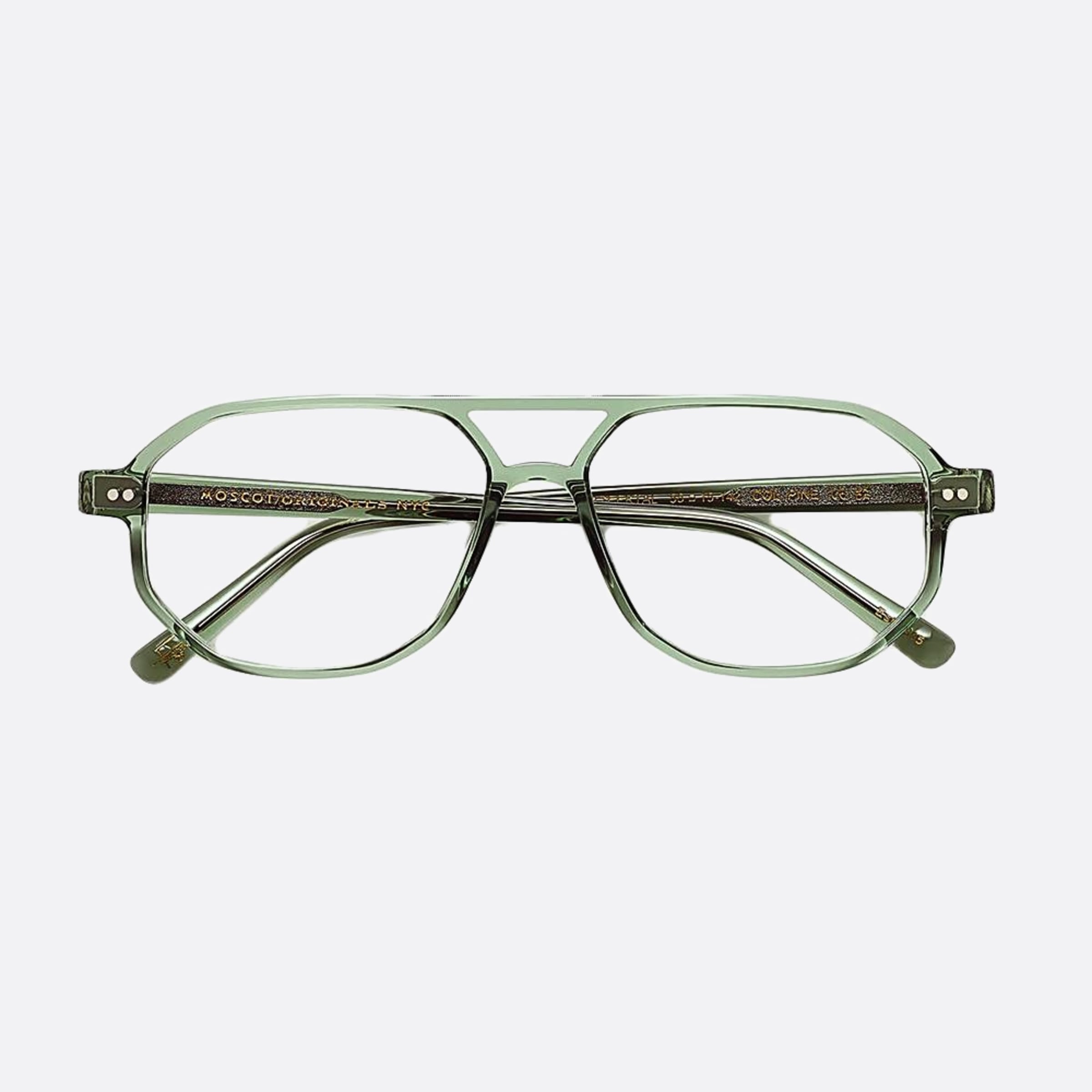 Moscot 55mm Gazeektal Pine Green Visor Men Eyeglasses - Main View