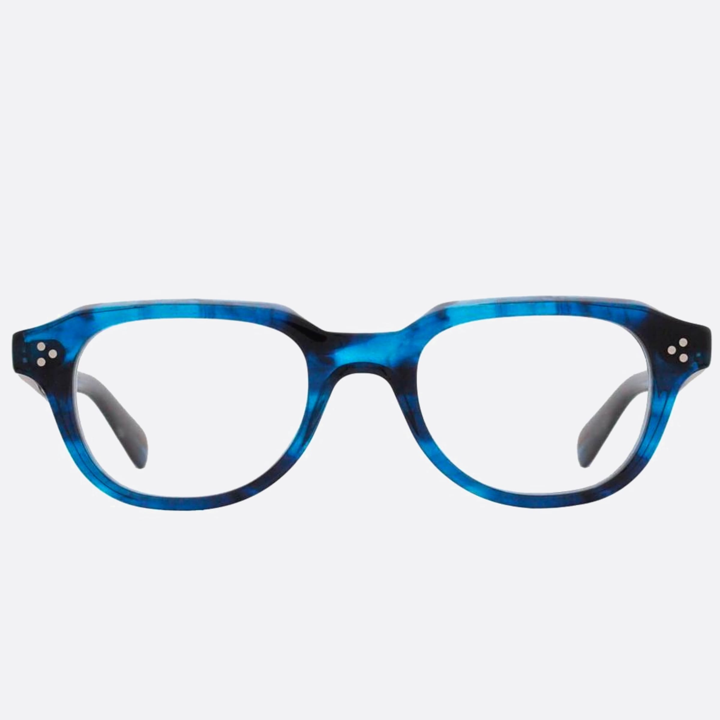 Moscot 50mm Goolah Ink Blue Geometric Unisex Eyeglasses - Main View