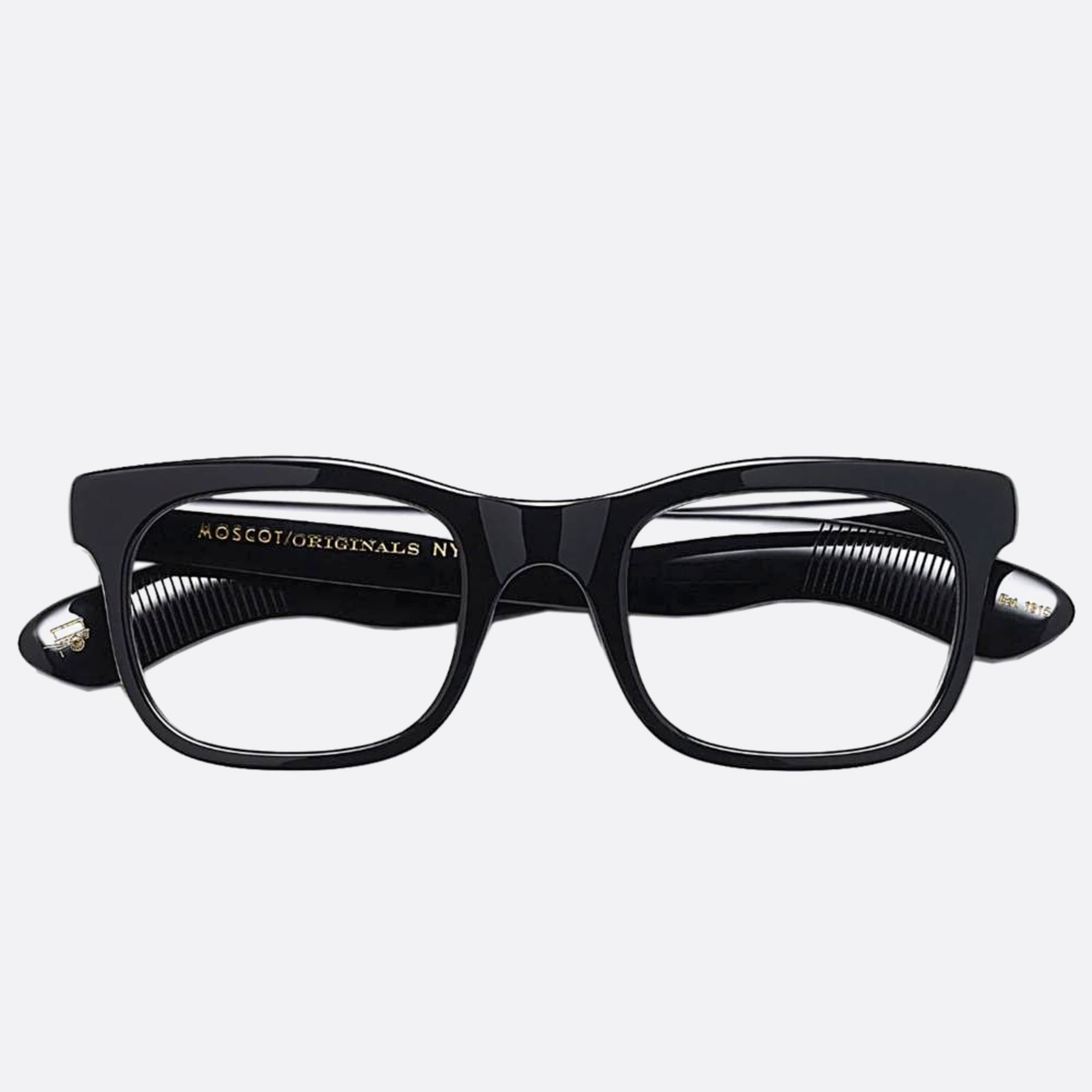 Moscot 48mm Hitsik Black Geometric Unisex Eyeglasses - Main View