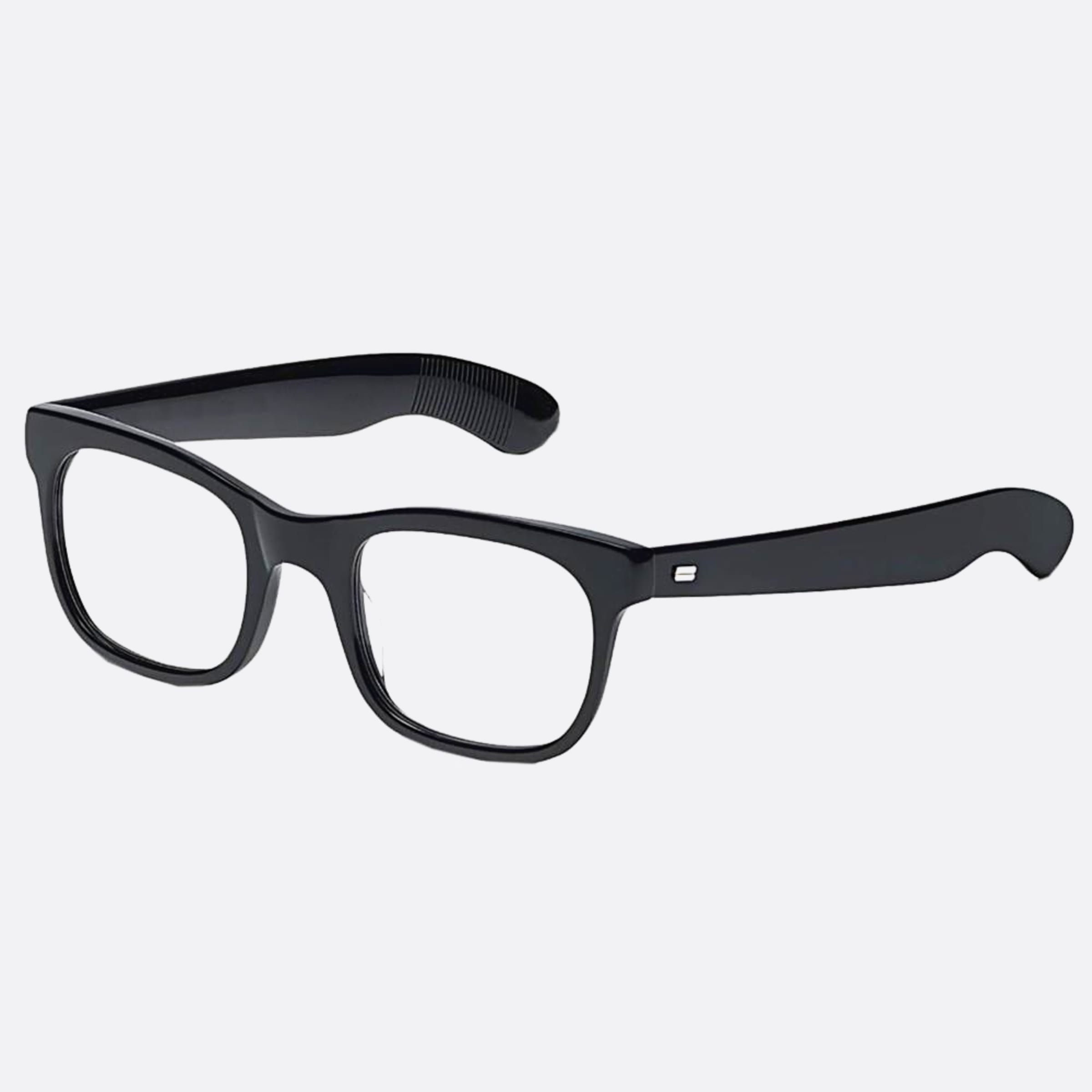 Moscot 48mm Hitsik Black Geometric Unisex Eyeglasses - Side View