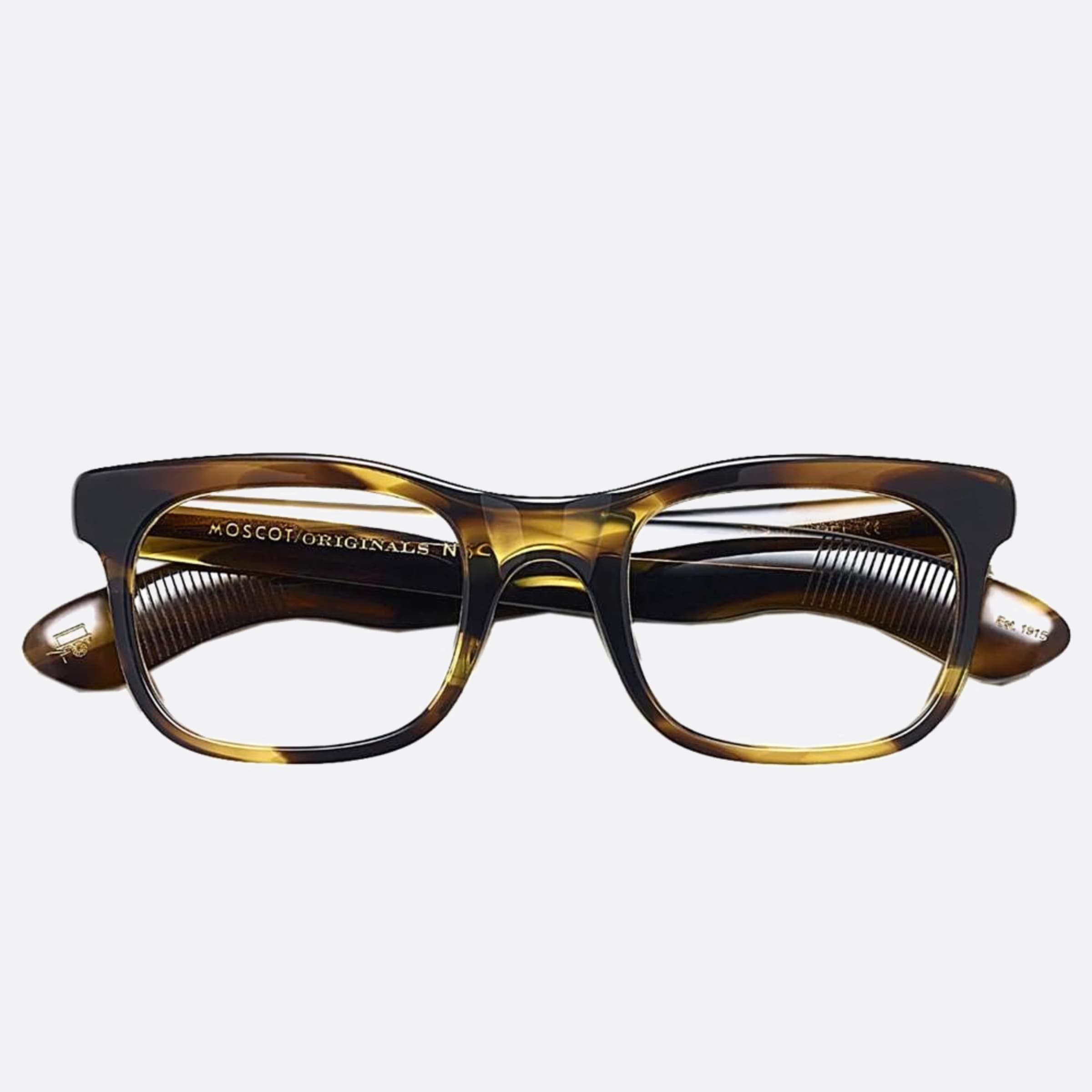 Moscot 48mm Hitsik Car Brown Geometric Unisex Eyeglasses - Main View