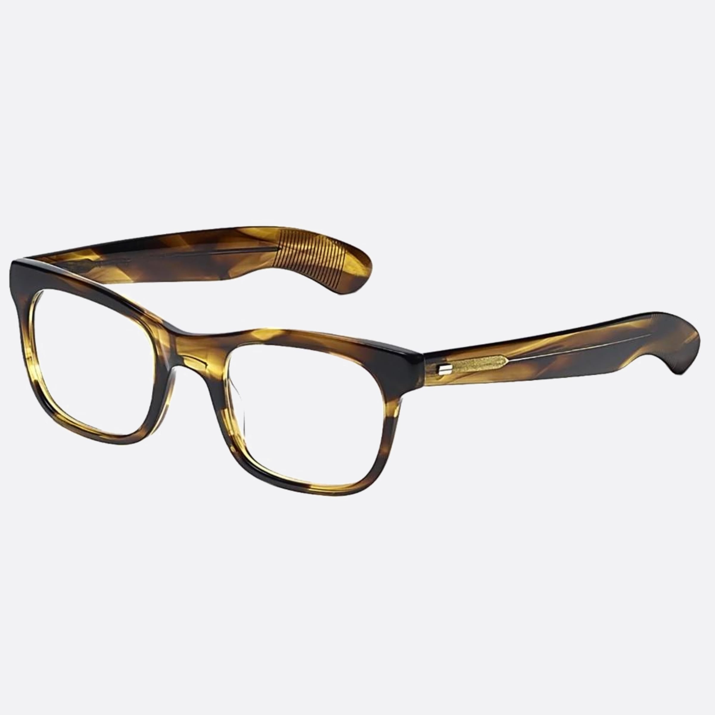 Moscot 48mm Hitsik Car Brown Geometric Unisex Eyeglasses - Side View