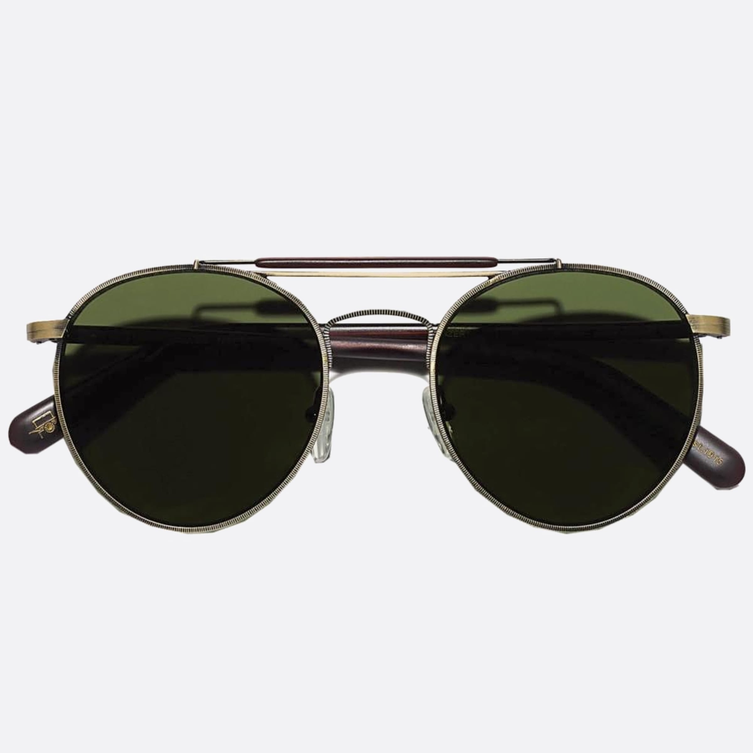 Moscot 52mm Lazer Sun Mtsl Dkbl Silver Round Unisex Sunglasses - Main View