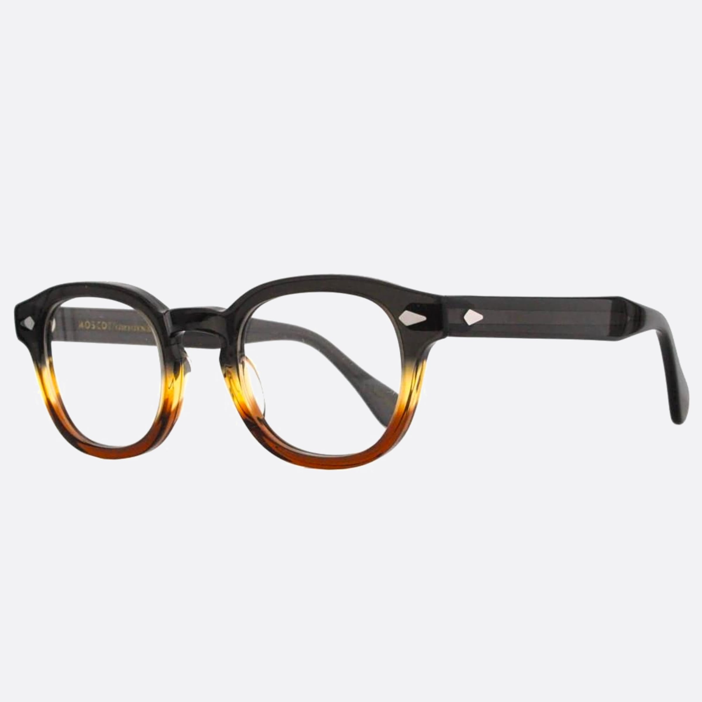 Moscot 49mm Lemtosh Bwfd Brown Geometric Unisex Eyeglasses - Side View