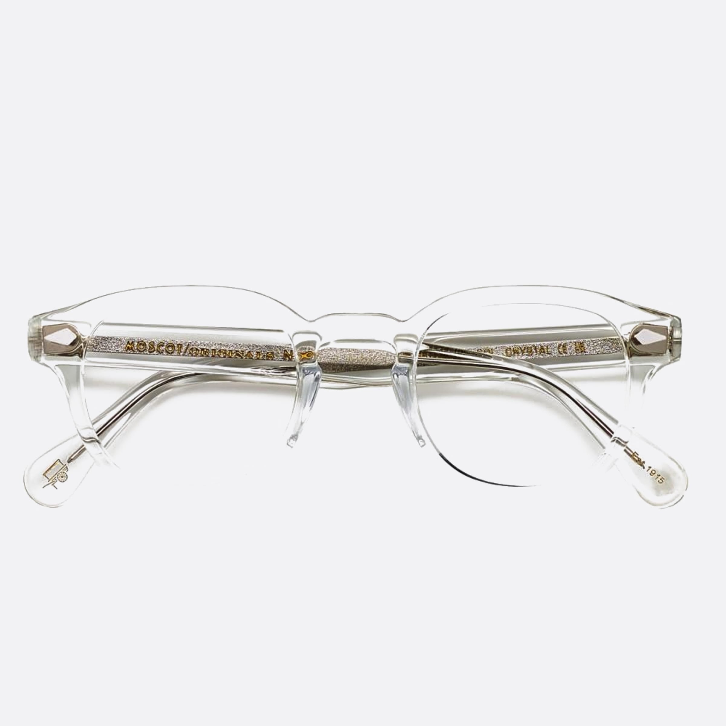 Moscot 44mm Lemtosh Cry Transparent Geometric Unisex Eyeglasses - Main View
