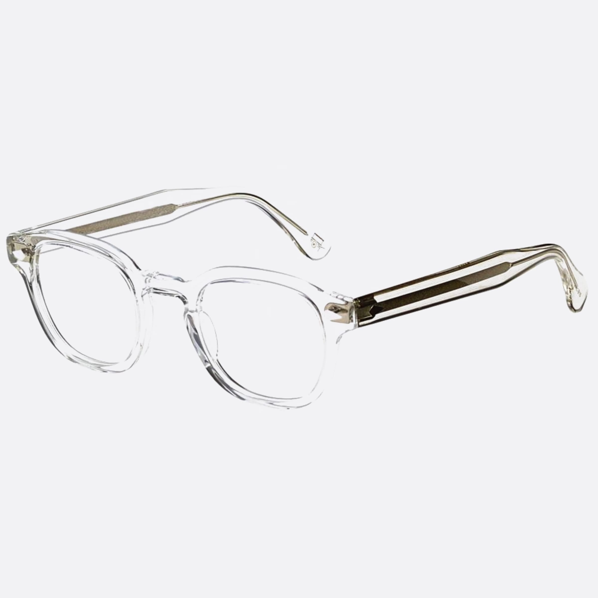 Moscot 44mm Lemtosh Cry Transparent Geometric Unisex Eyeglasses - Side View