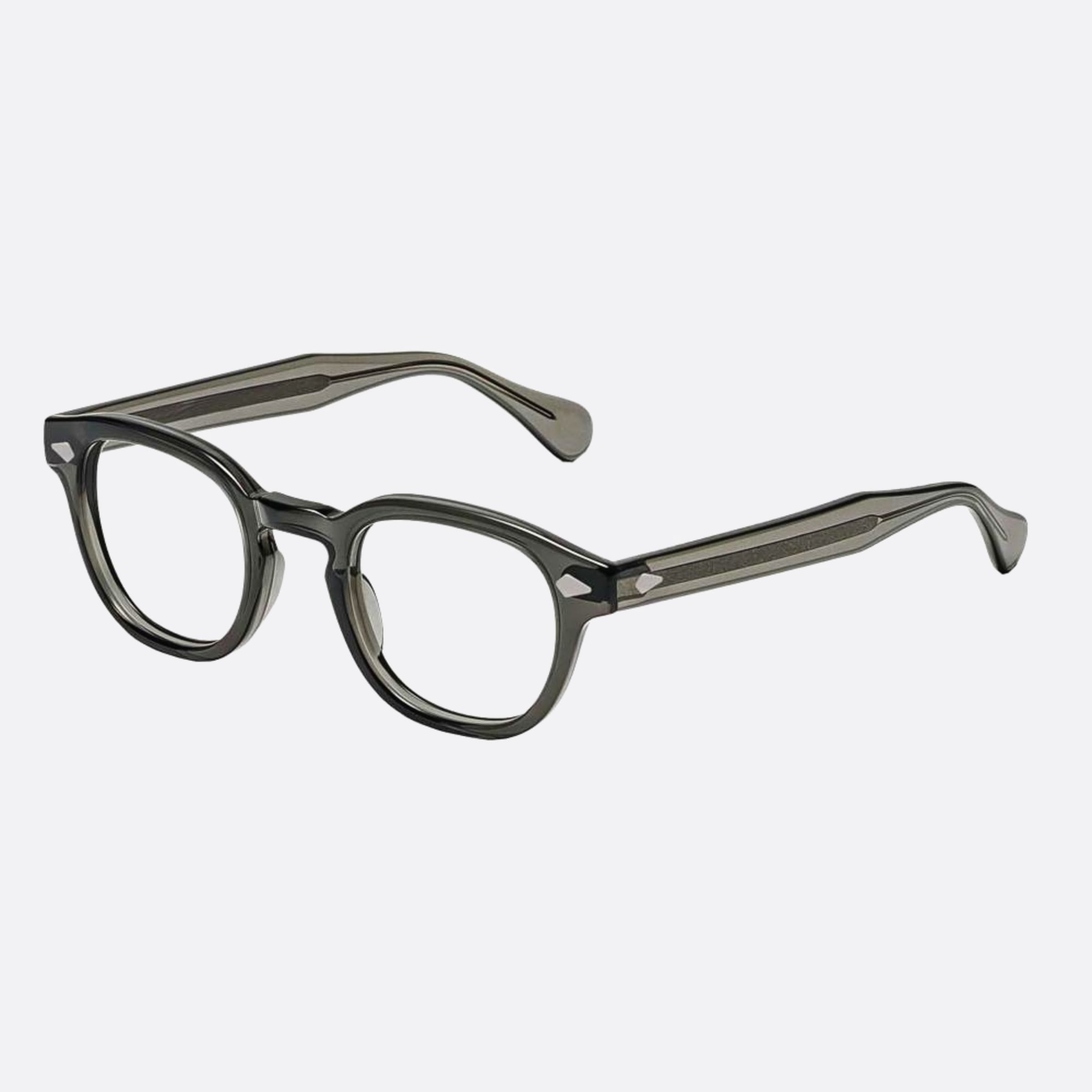 Moscot 49mm Lemtosh Grey Grey Visor Unisex Eyeglasses - Side View