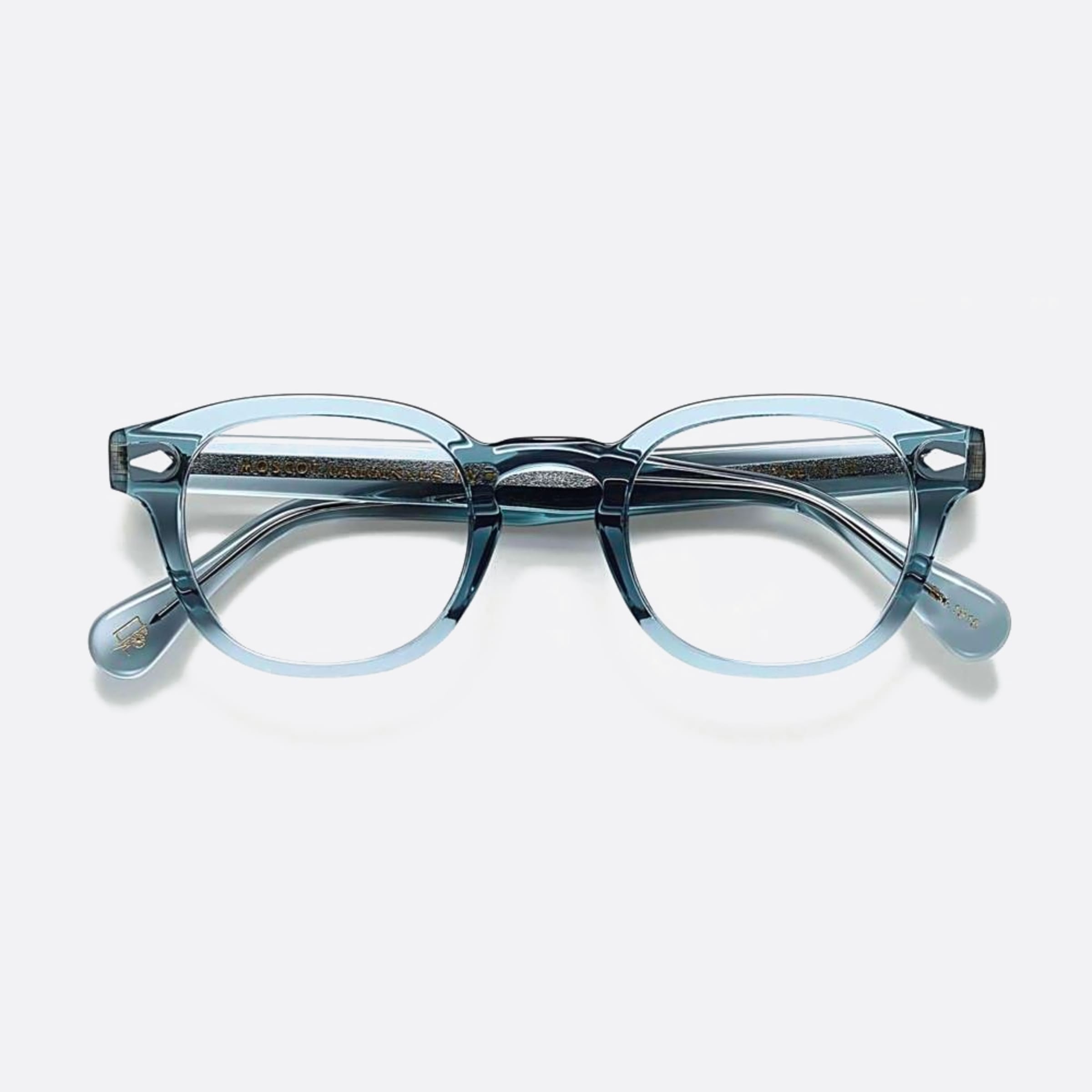 Moscot 46mm Lemtosh Lgbl Blue Geometric Unisex Eyeglasses - Main View