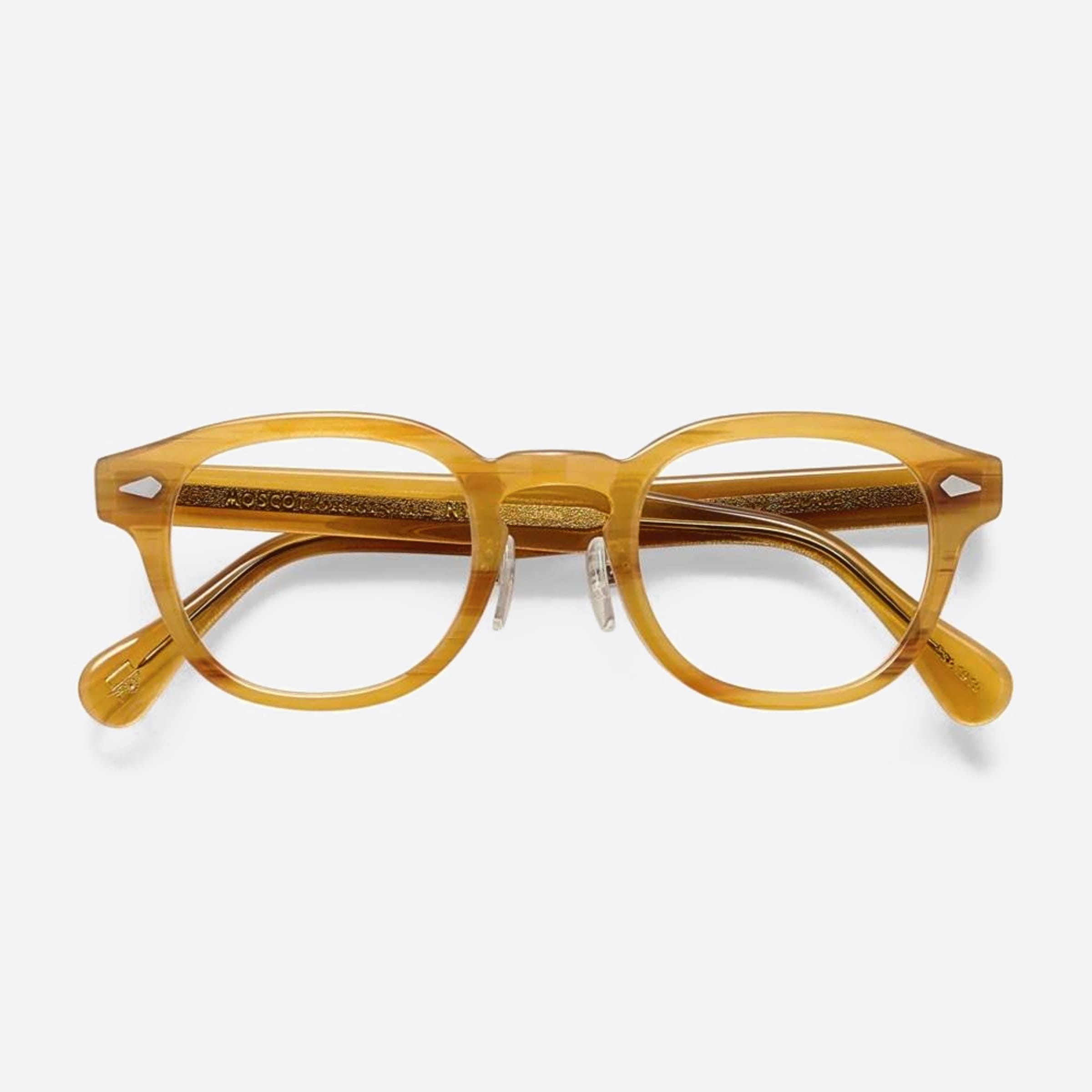 Moscot 49mm Lemtosh Metal Nose Pads Bld Yellow Geometric Unisex Eyeglasses - Main View