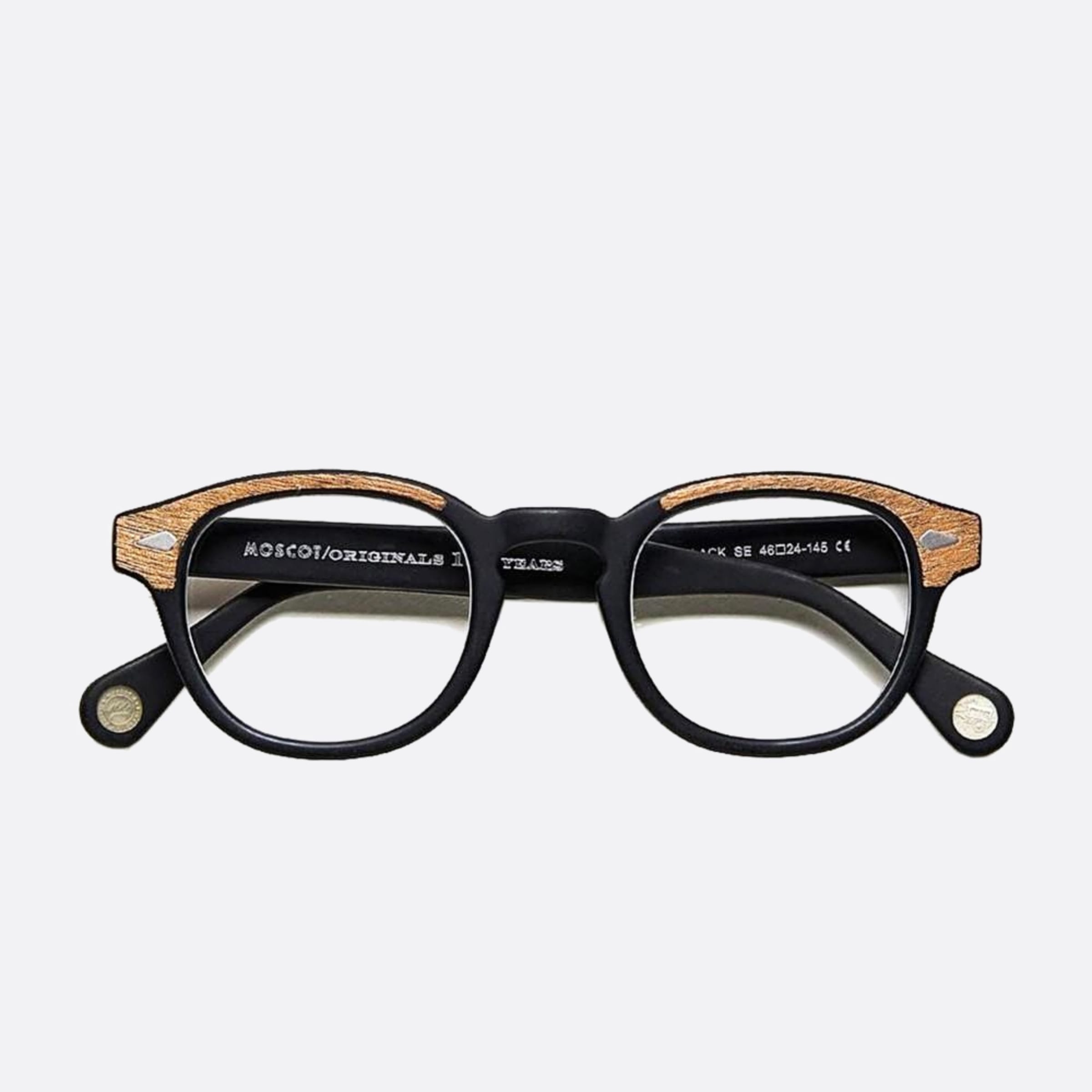 Moscot 46mm Lemtosh Mtbkwd Black Geometric Unisex Eyeglasses - Main View