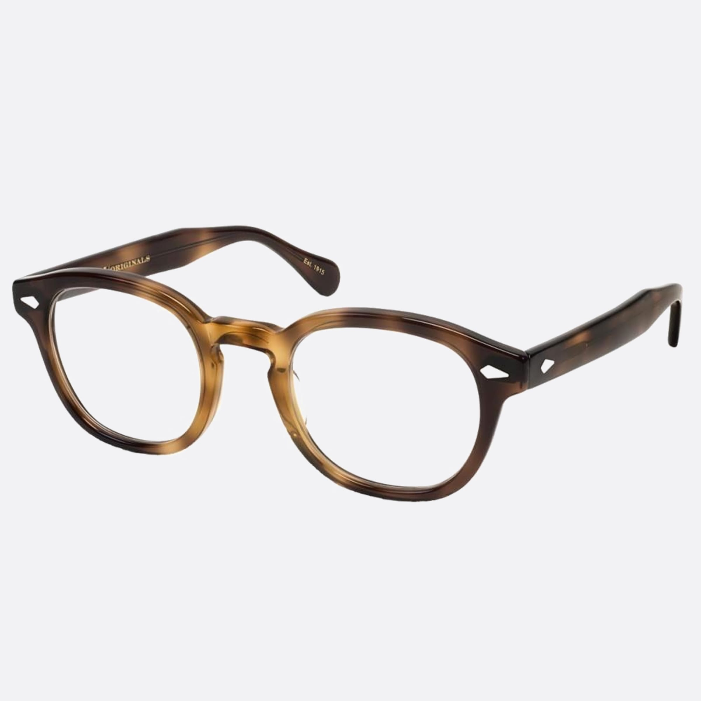 Moscot 49mm Lemtosh Tbc Brown Geometric Unisex Eyeglasses - Side View