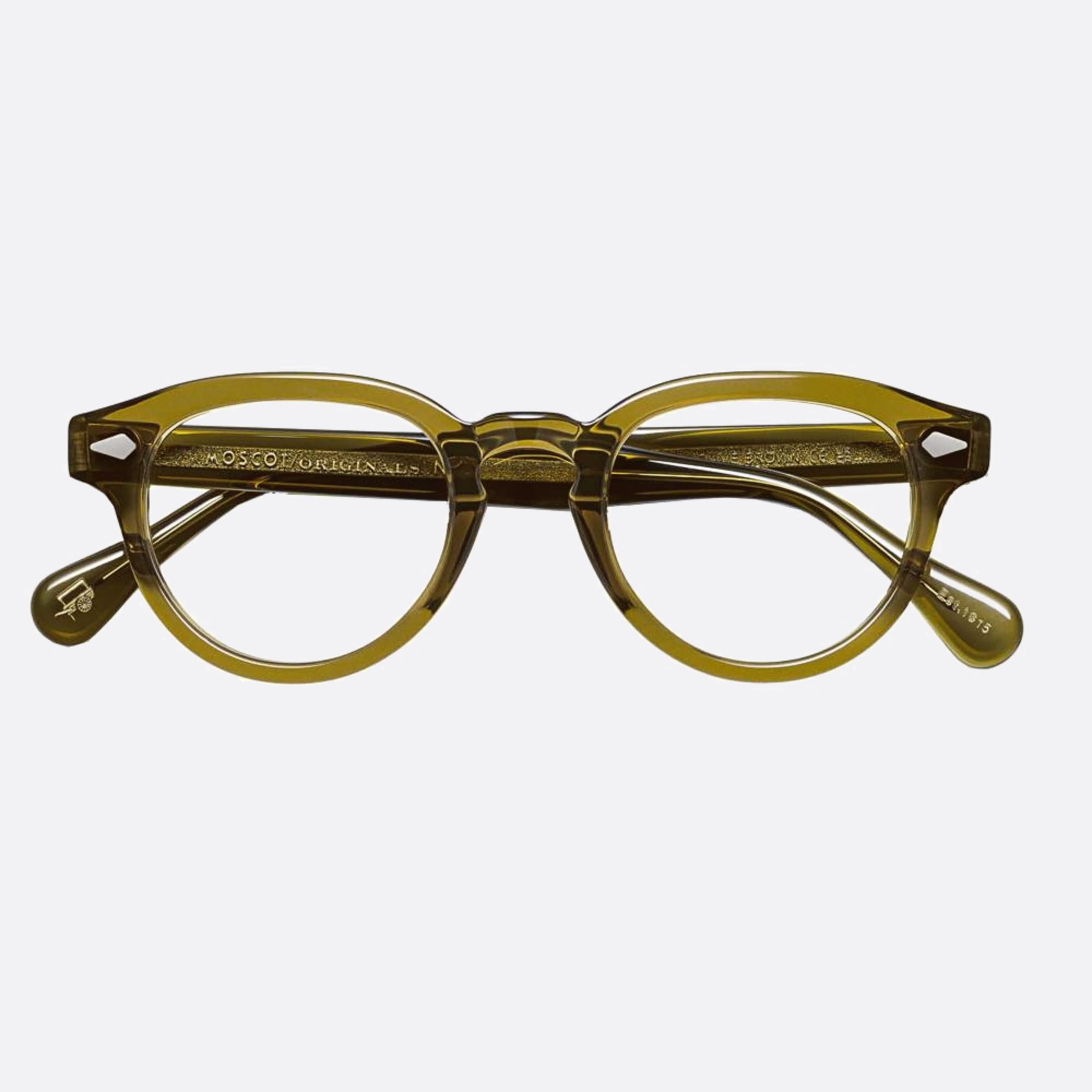 Moscot 46mm Maydela Olvbr Green Geometric Unisex Eyeglasses - Main View