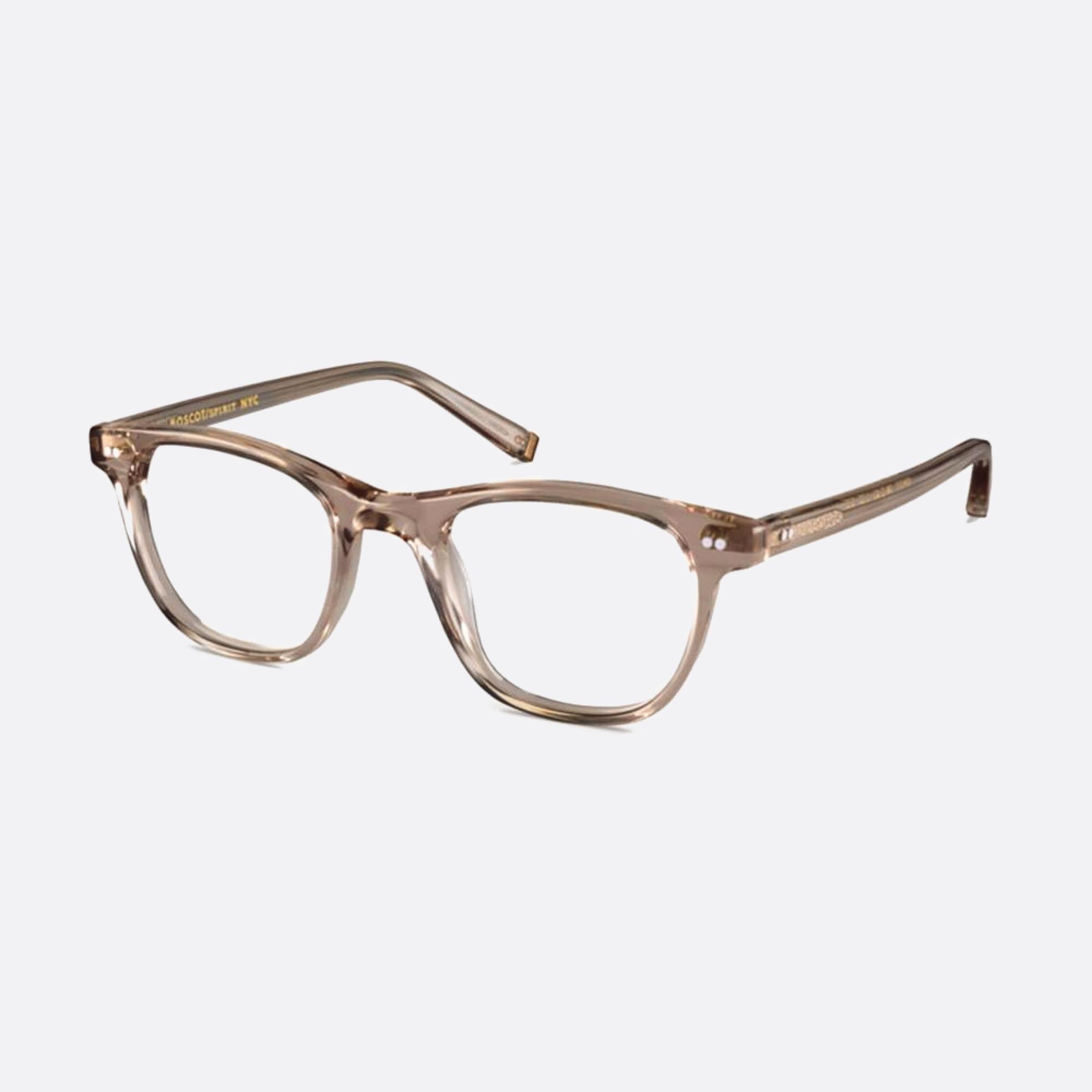 Moscot 50mm Noah Cin Brown Pantos Unisex Eyeglasses - Side View