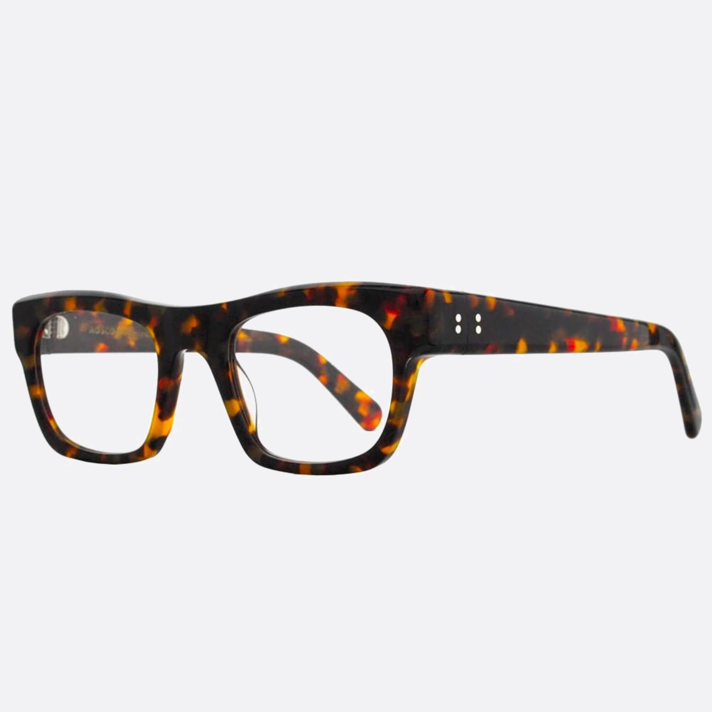 Moscot 50mm Nudnik Trt Havana Geometric Unisex Eyeglasses - Side View
