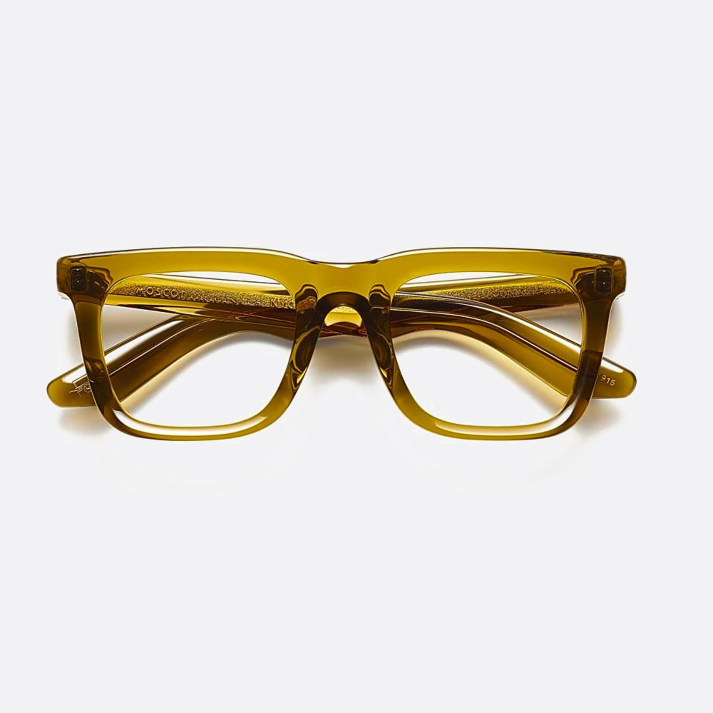 Moscot 49mm Rizik Olbw Green Squared Unisex Eyeglasses - Main View