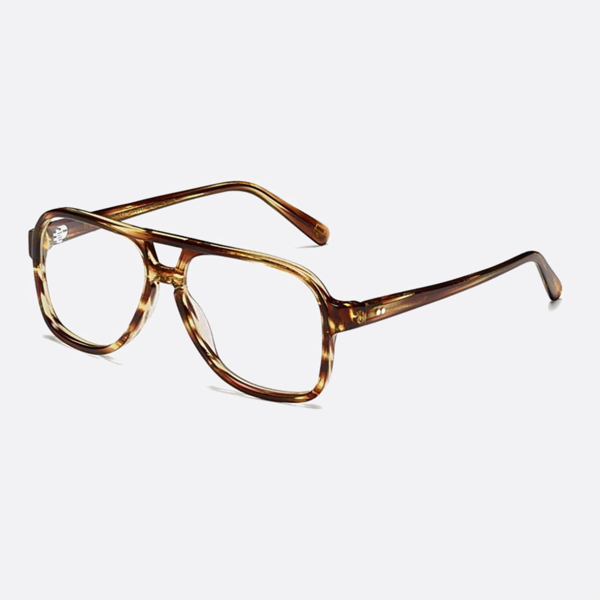 Moscot 57mm Sheister Bam Havana Pilot Men Eyeglasses - Side View